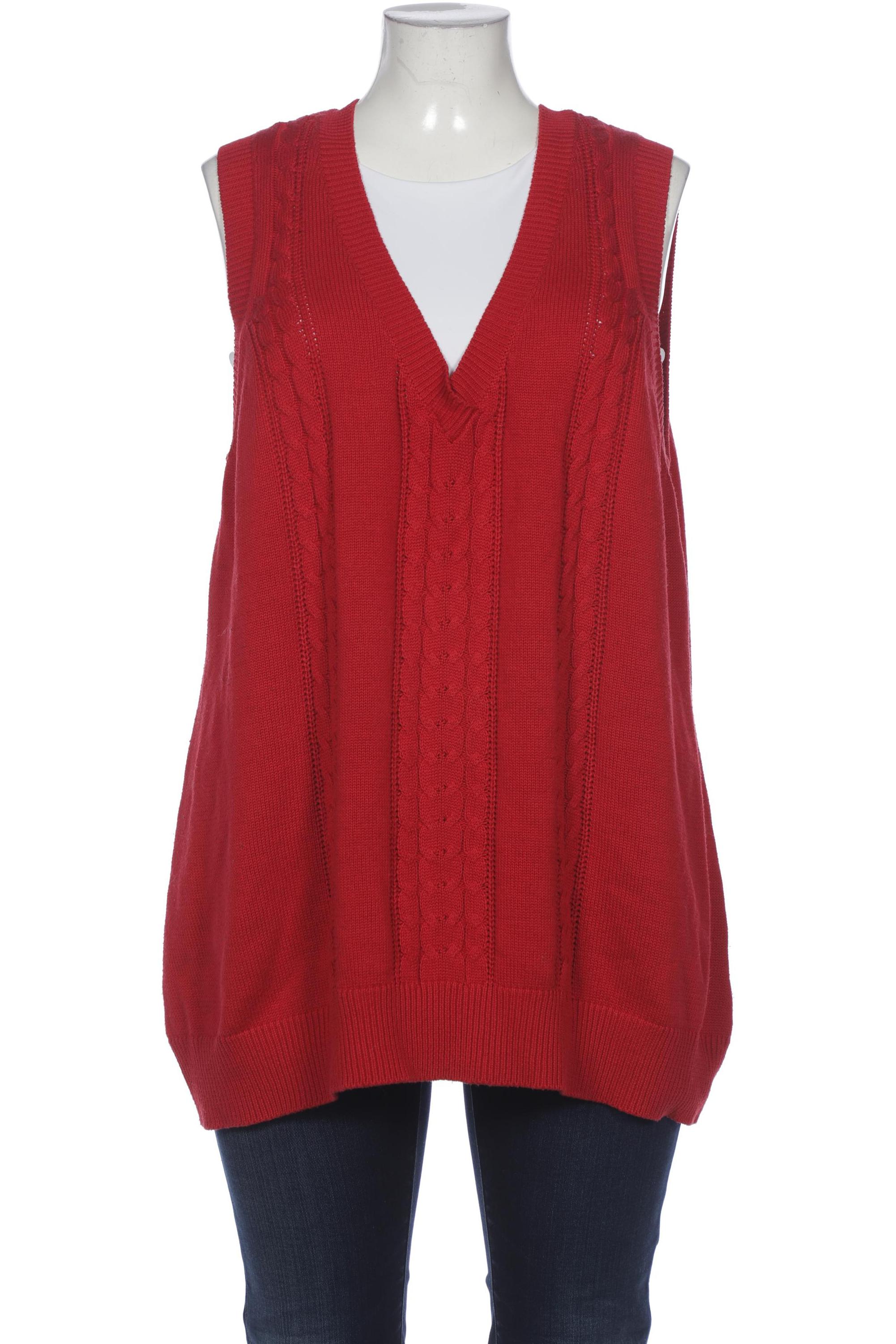 

sheego Damen Pullover, rot, Gr. 52