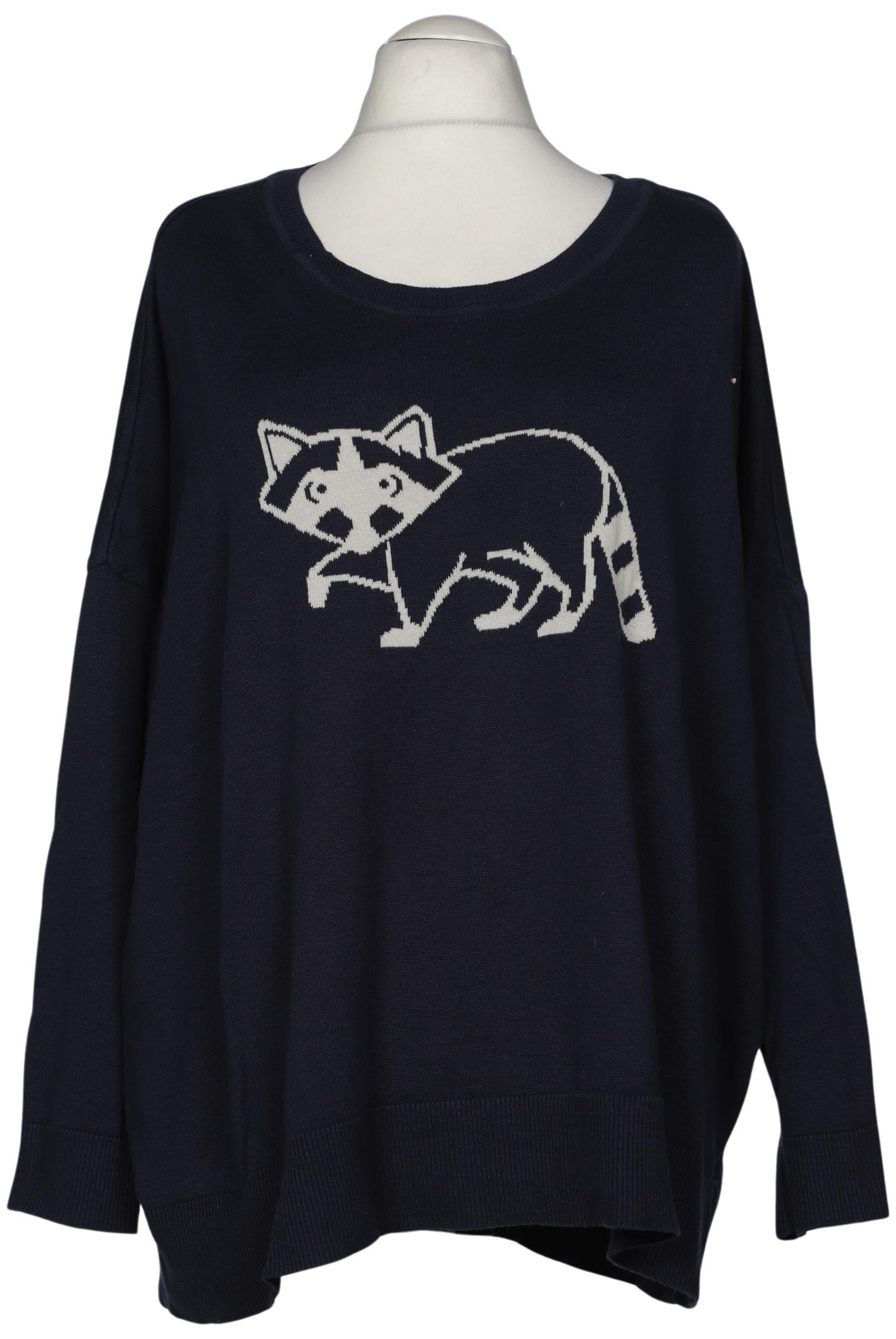 

sheego Damen Pullover, marineblau, Gr. 56