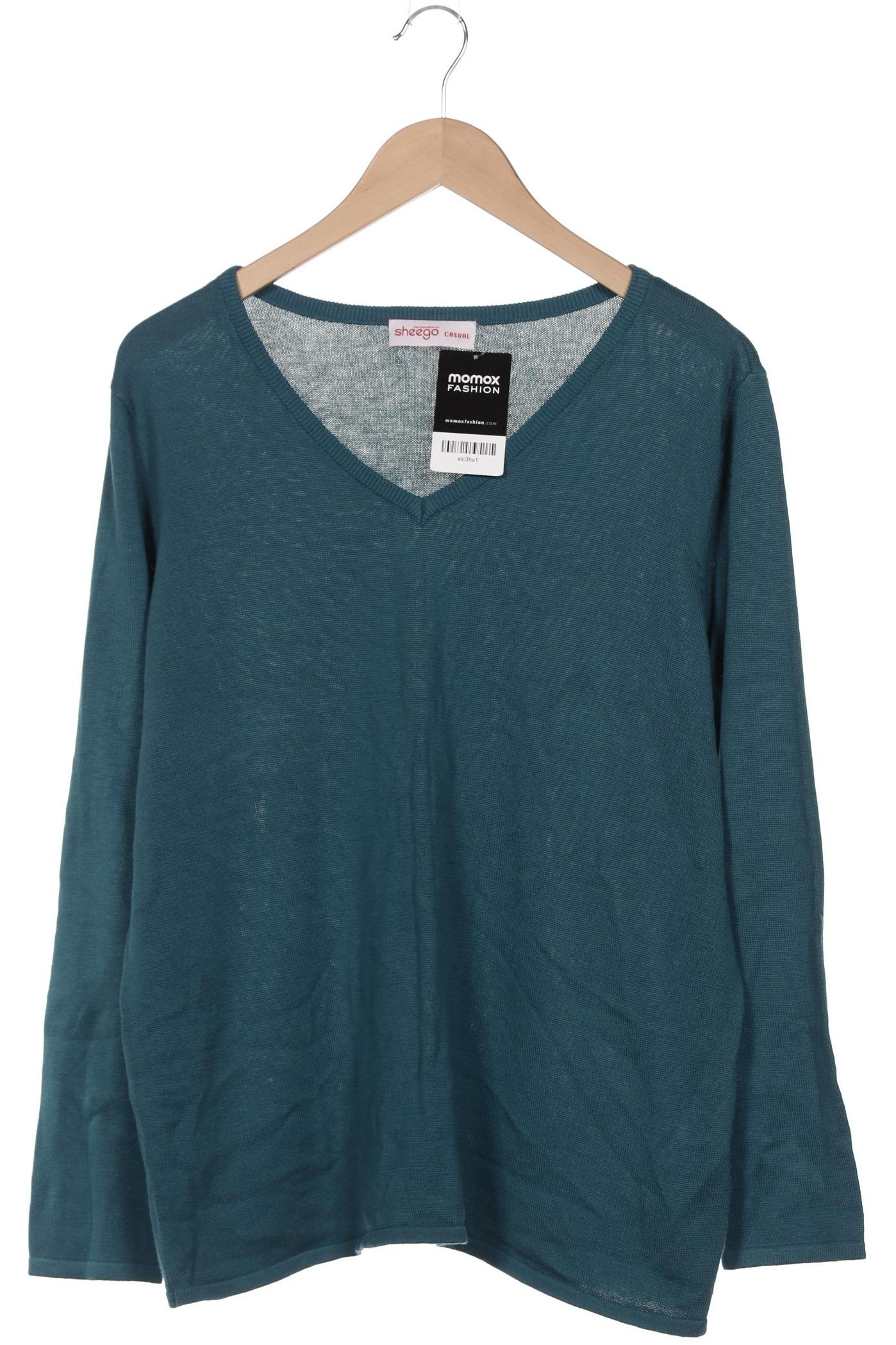 

sheego Damen Pullover, blau, Gr. 44