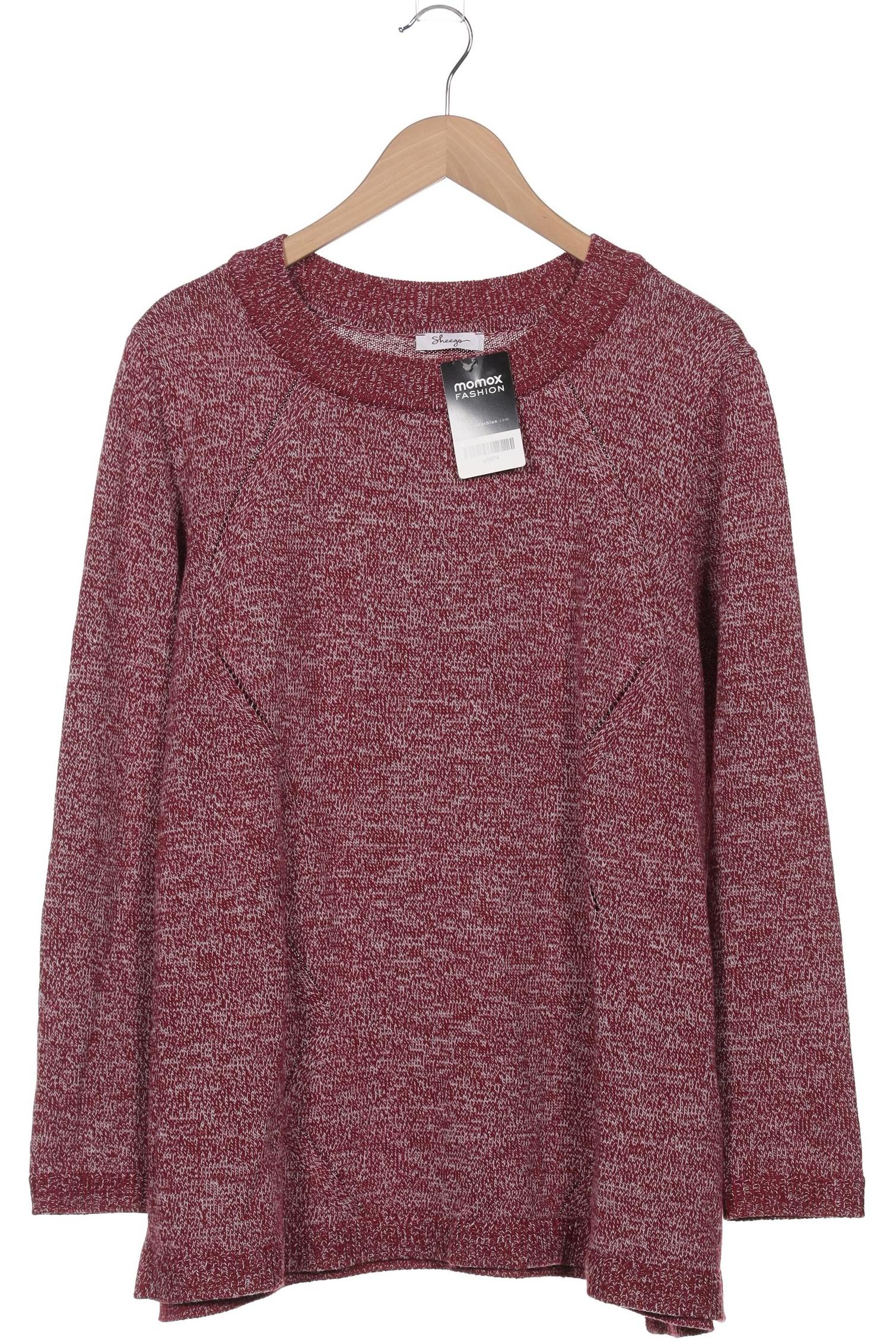 

sheego Damen Pullover, bordeaux, Gr. 44