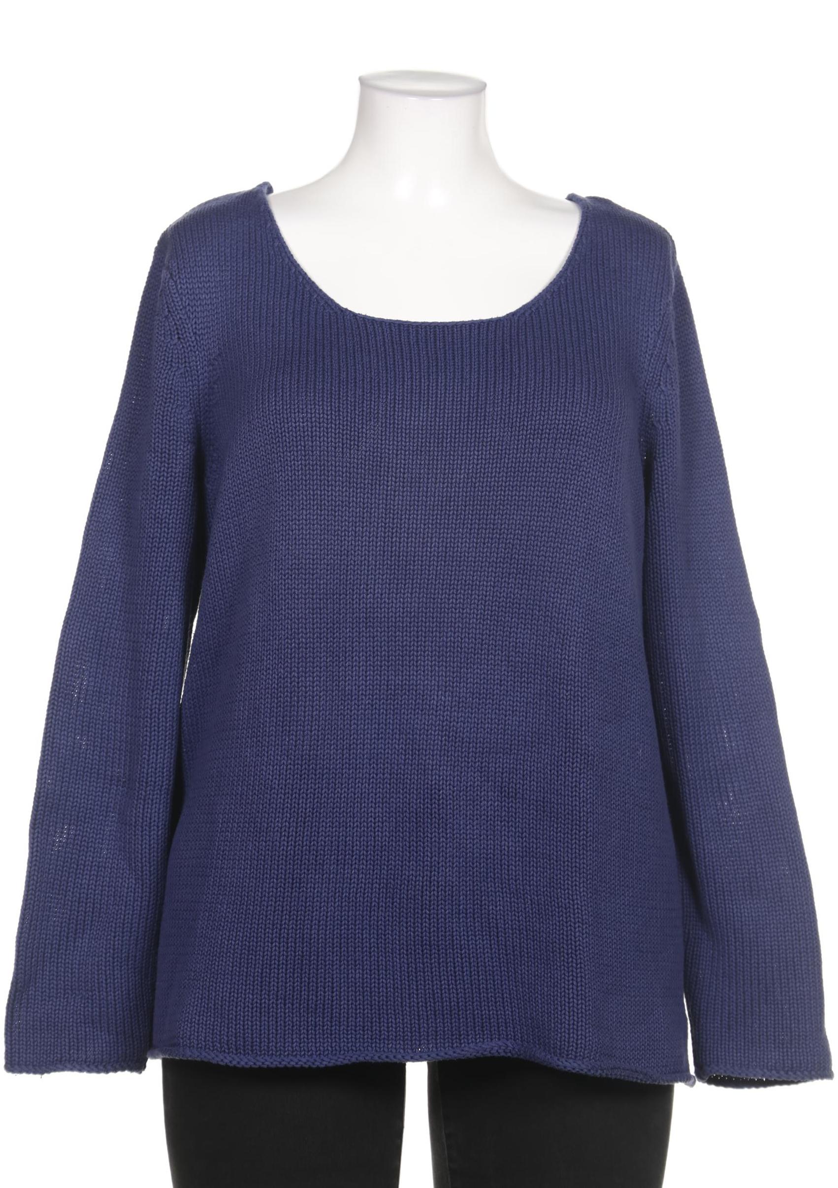 

sheego Damen Pullover, marineblau, Gr. 44