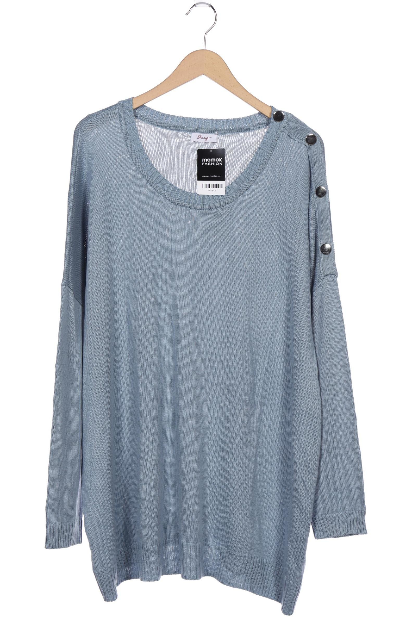 

sheego Damen Pullover, blau