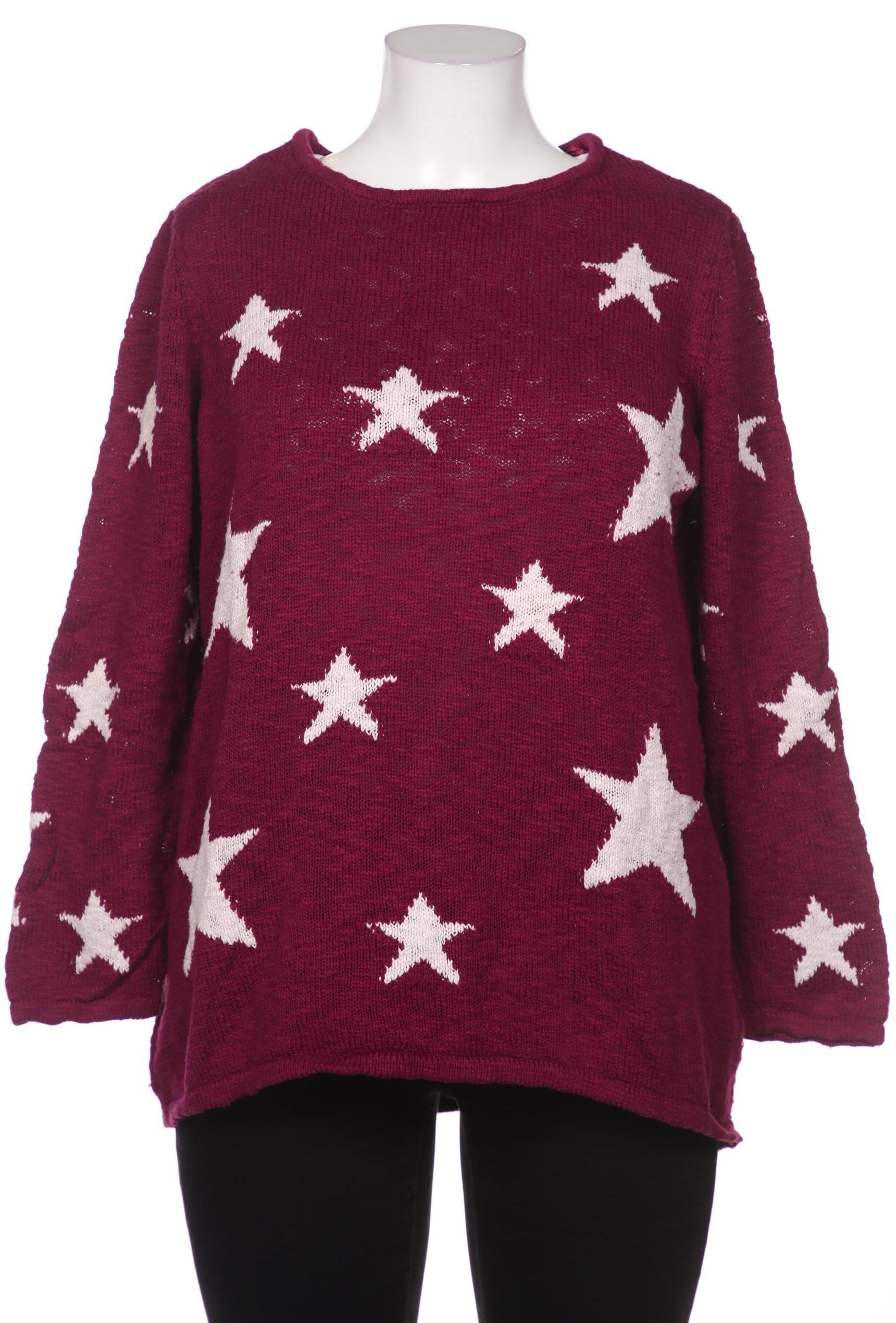 

sheego Damen Pullover, bordeaux, Gr. 44