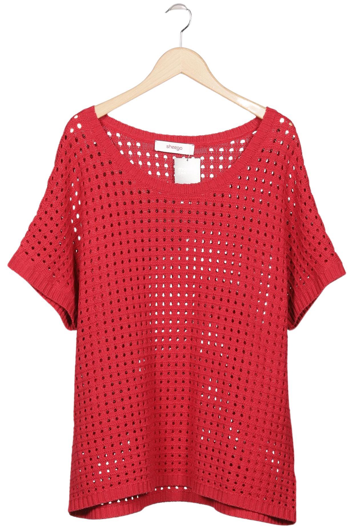 

sheego Damen Pullover, rot, Gr. 52