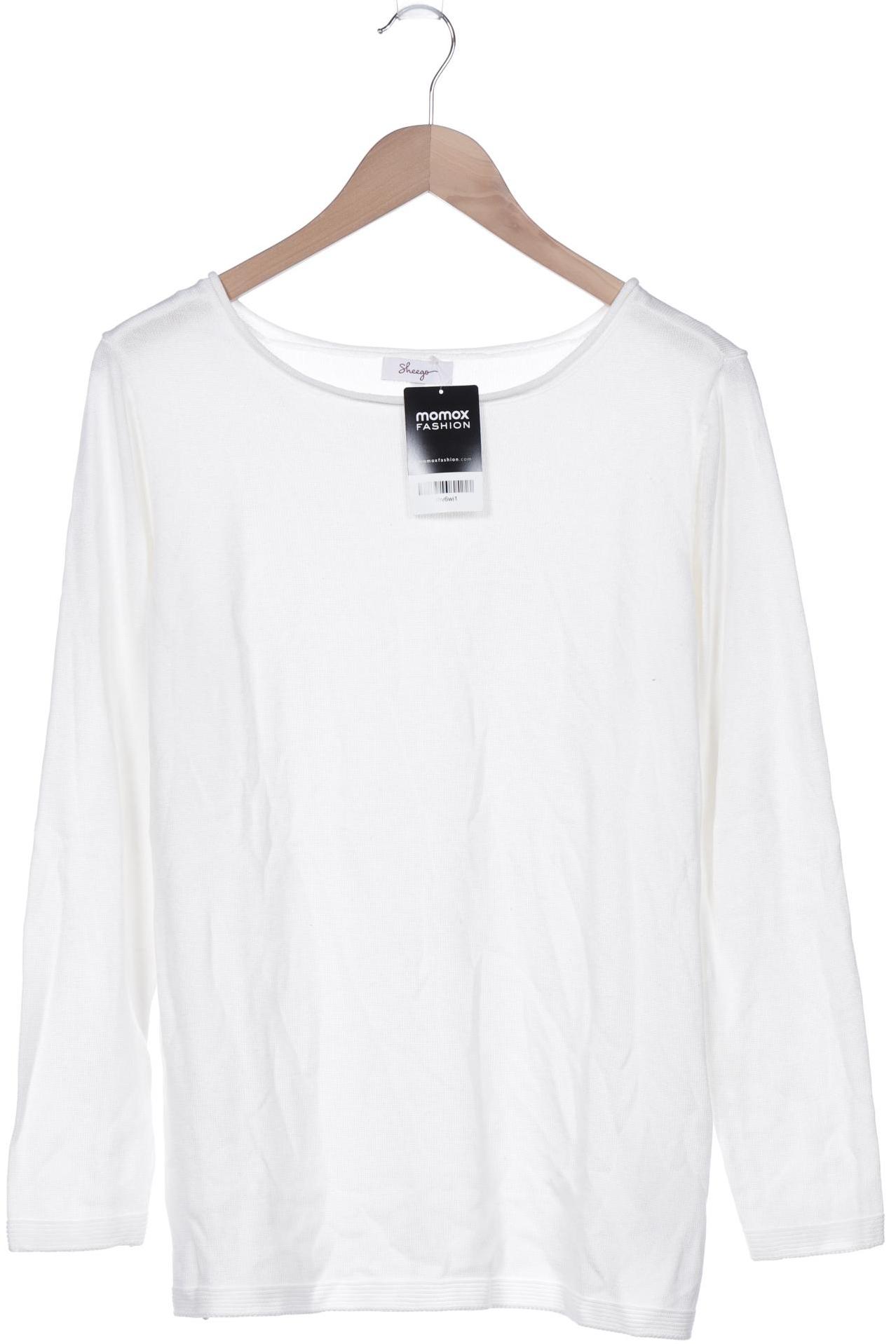 

sheego Damen Pullover, weiß, Gr. 40