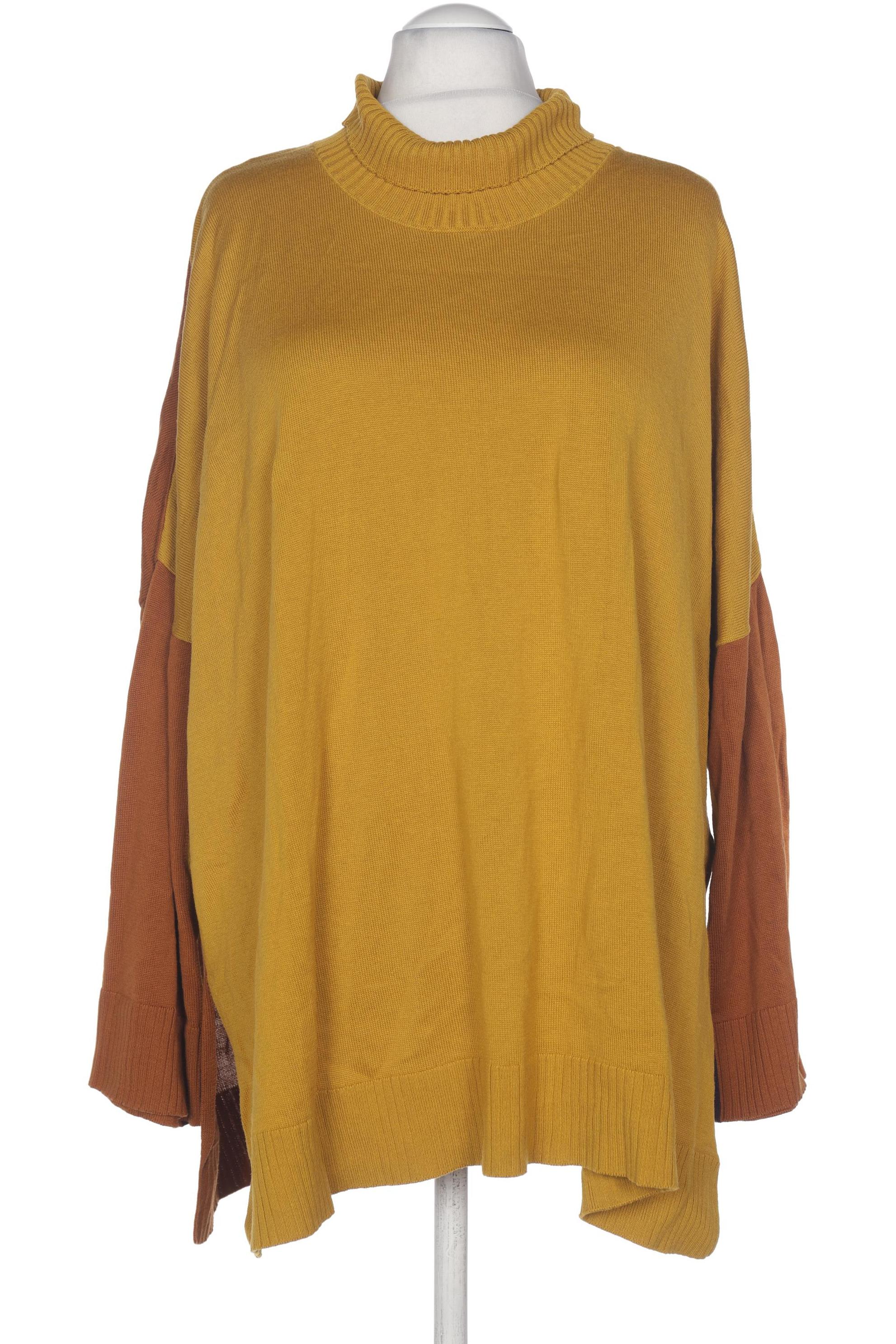 

sheego Damen Pullover, gelb