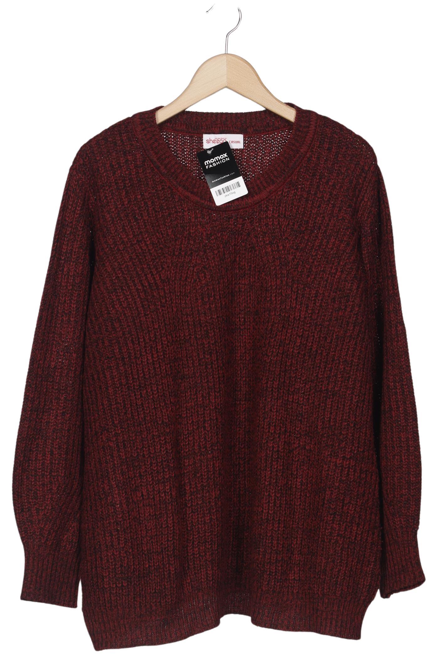 

sheego Damen Pullover, rot, Gr. 44
