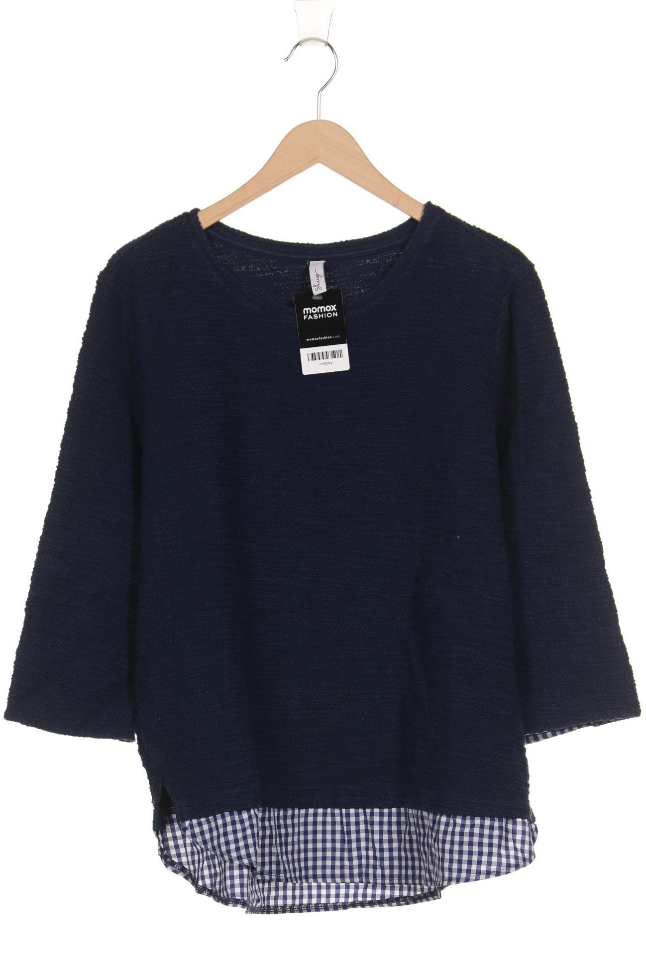 

sheego Damen Pullover, marineblau, Gr. 44