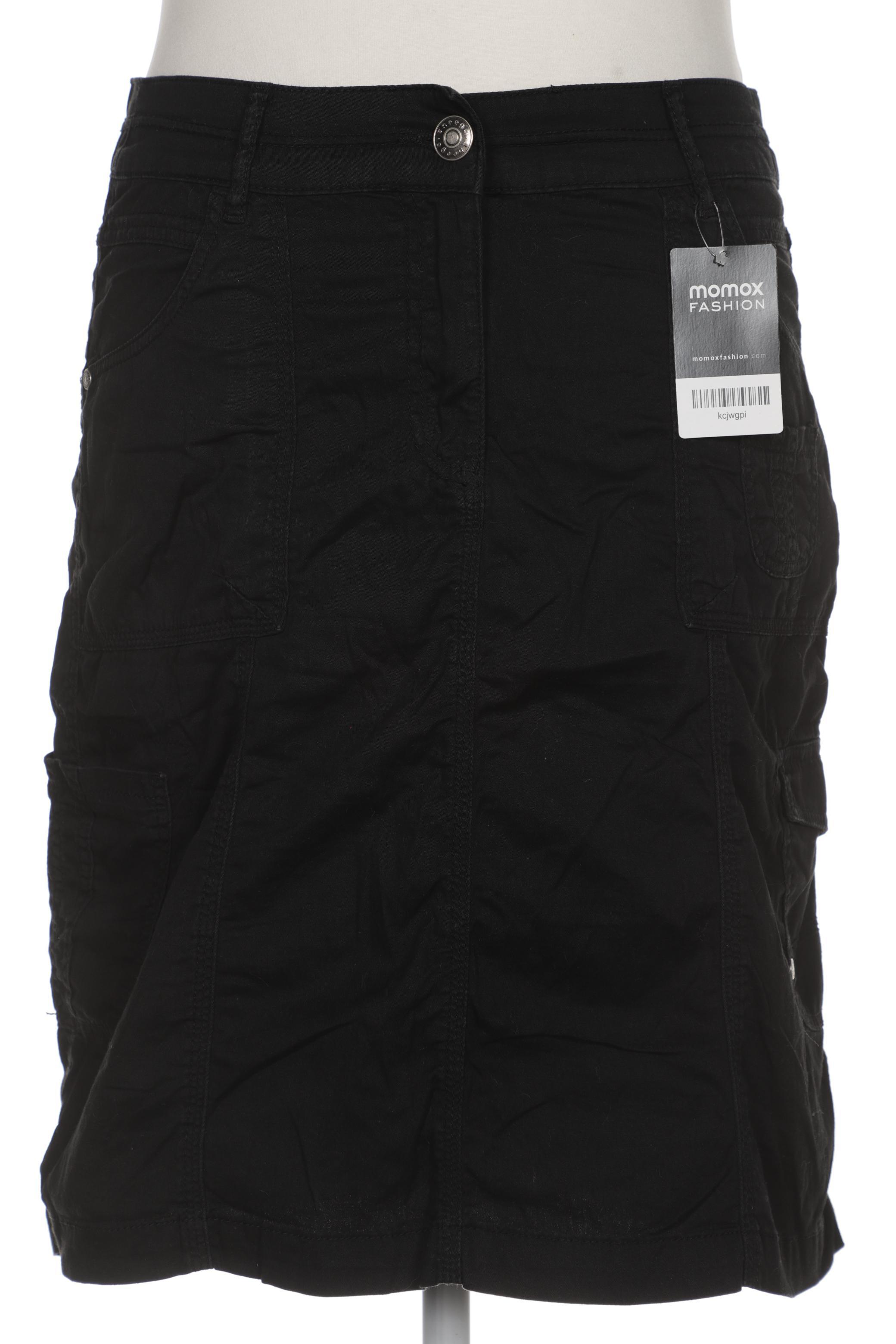 

sheego Damen Rock, schwarz