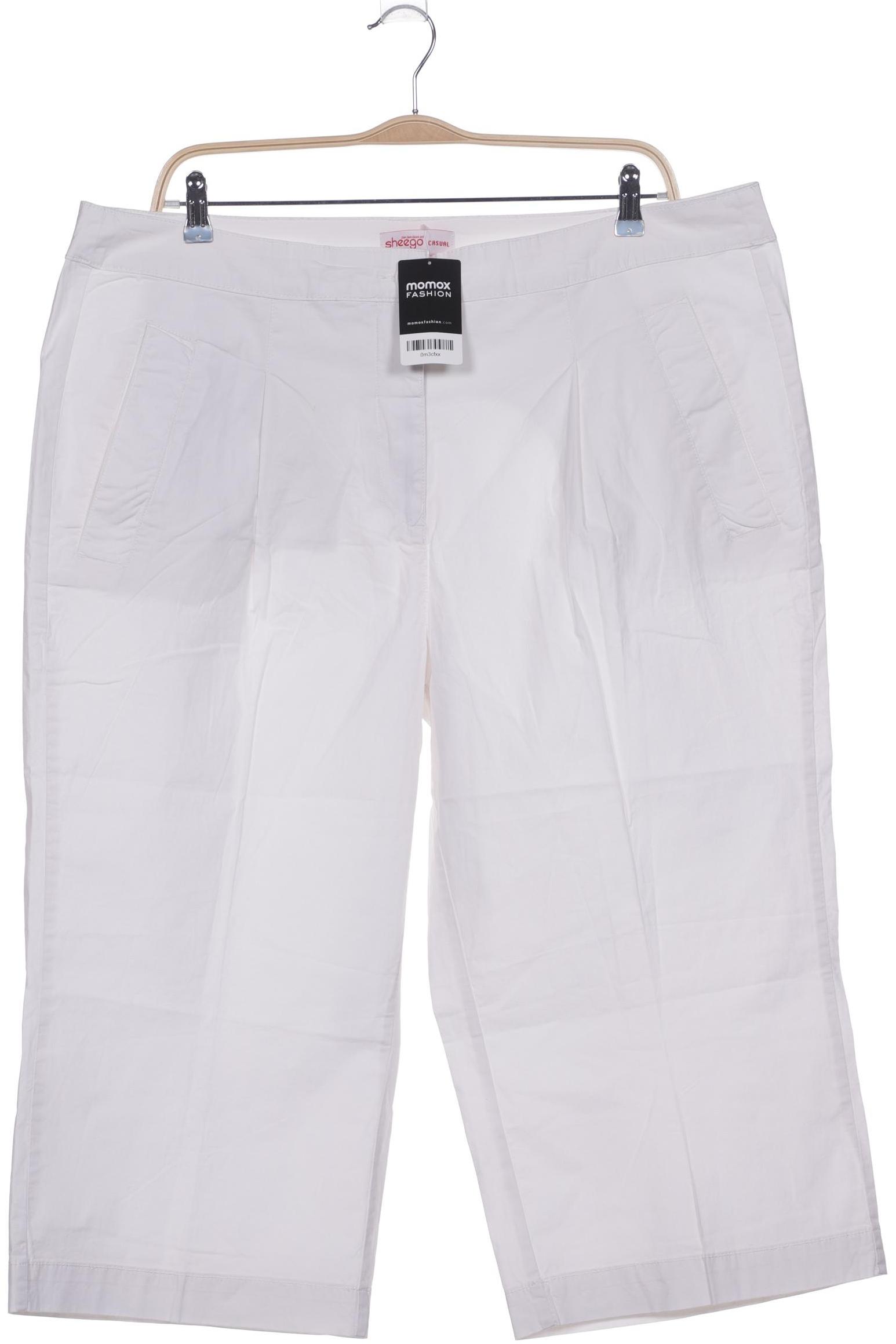 

sheego Damen Shorts, weiß, Gr. 50