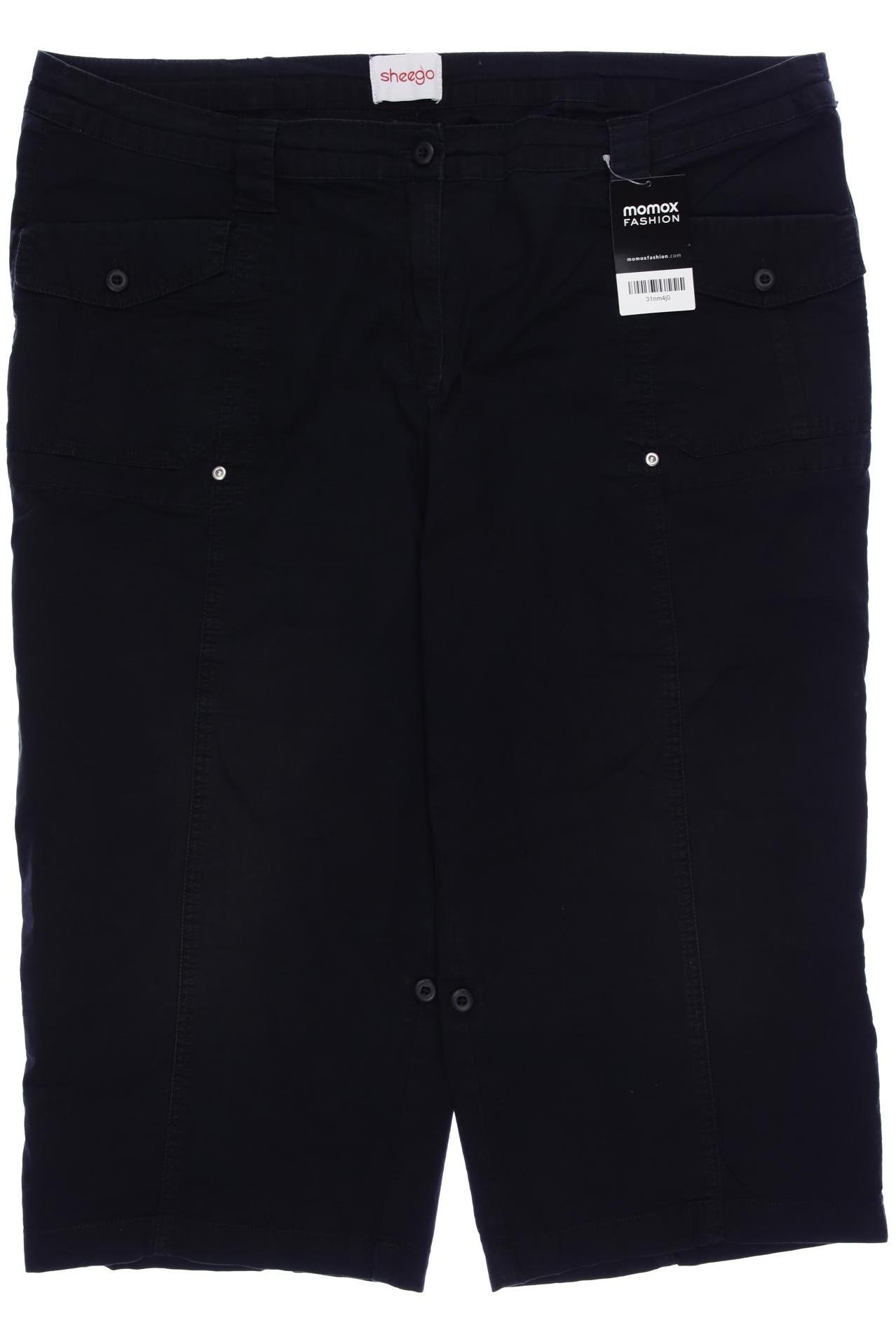 

sheego Damen Shorts, schwarz