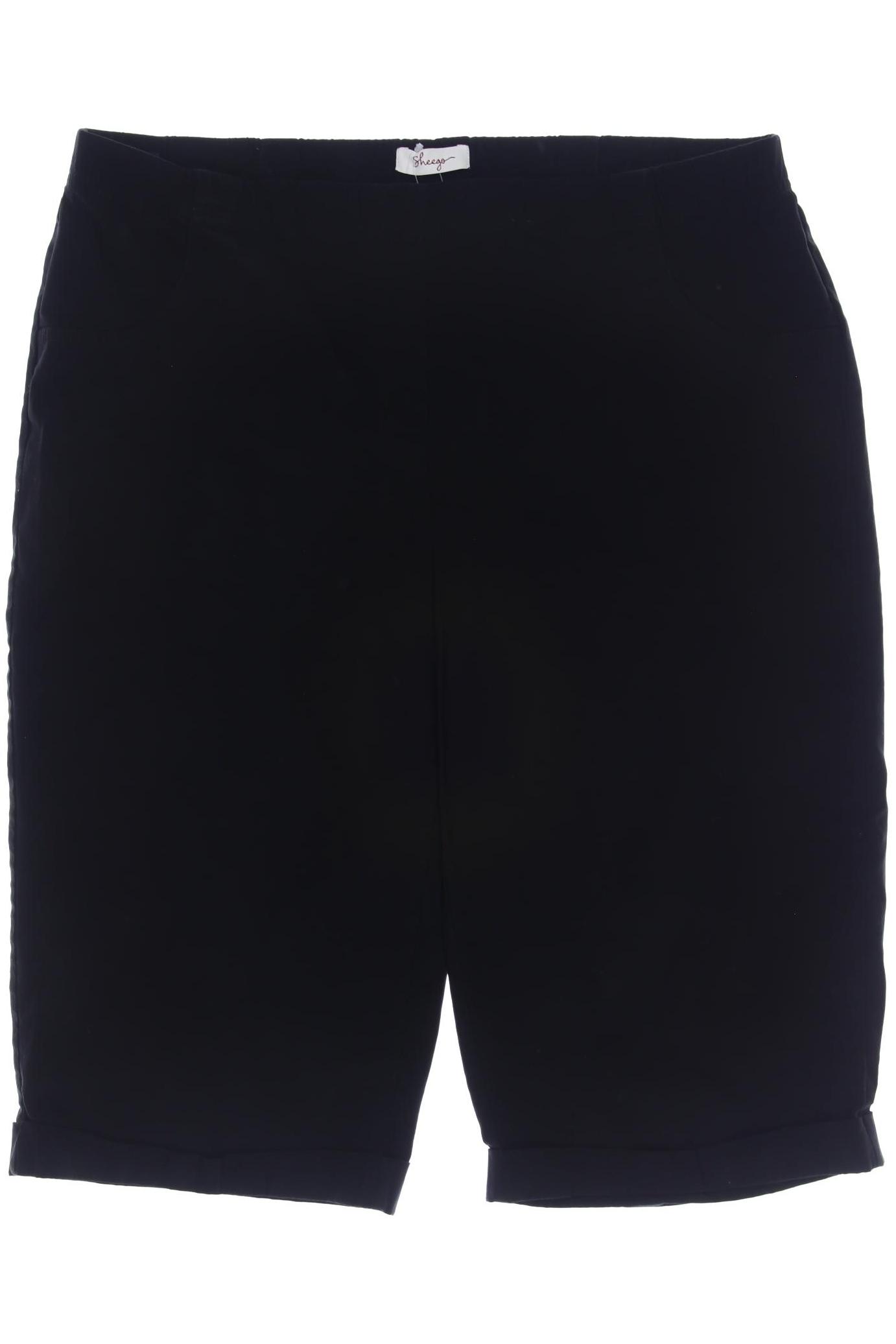 

sheego Damen Shorts, schwarz, Gr. 48