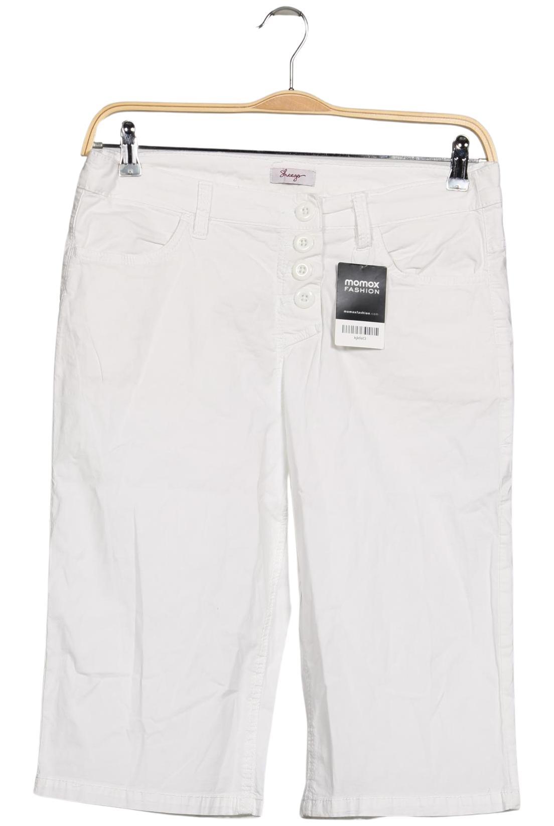 

sheego Damen Shorts, weiß, Gr. 42