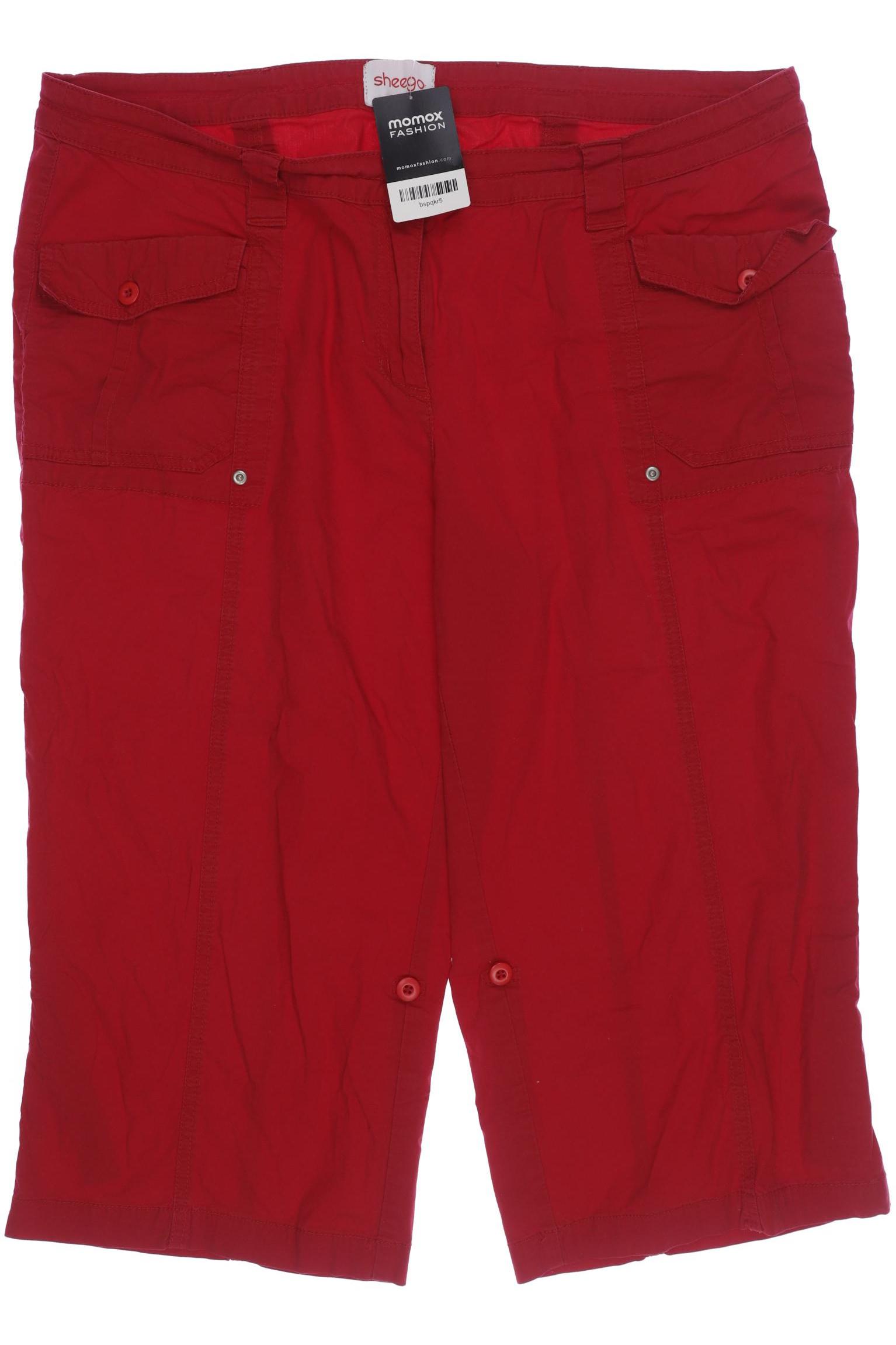 

sheego Damen Shorts, rot, Gr. 48