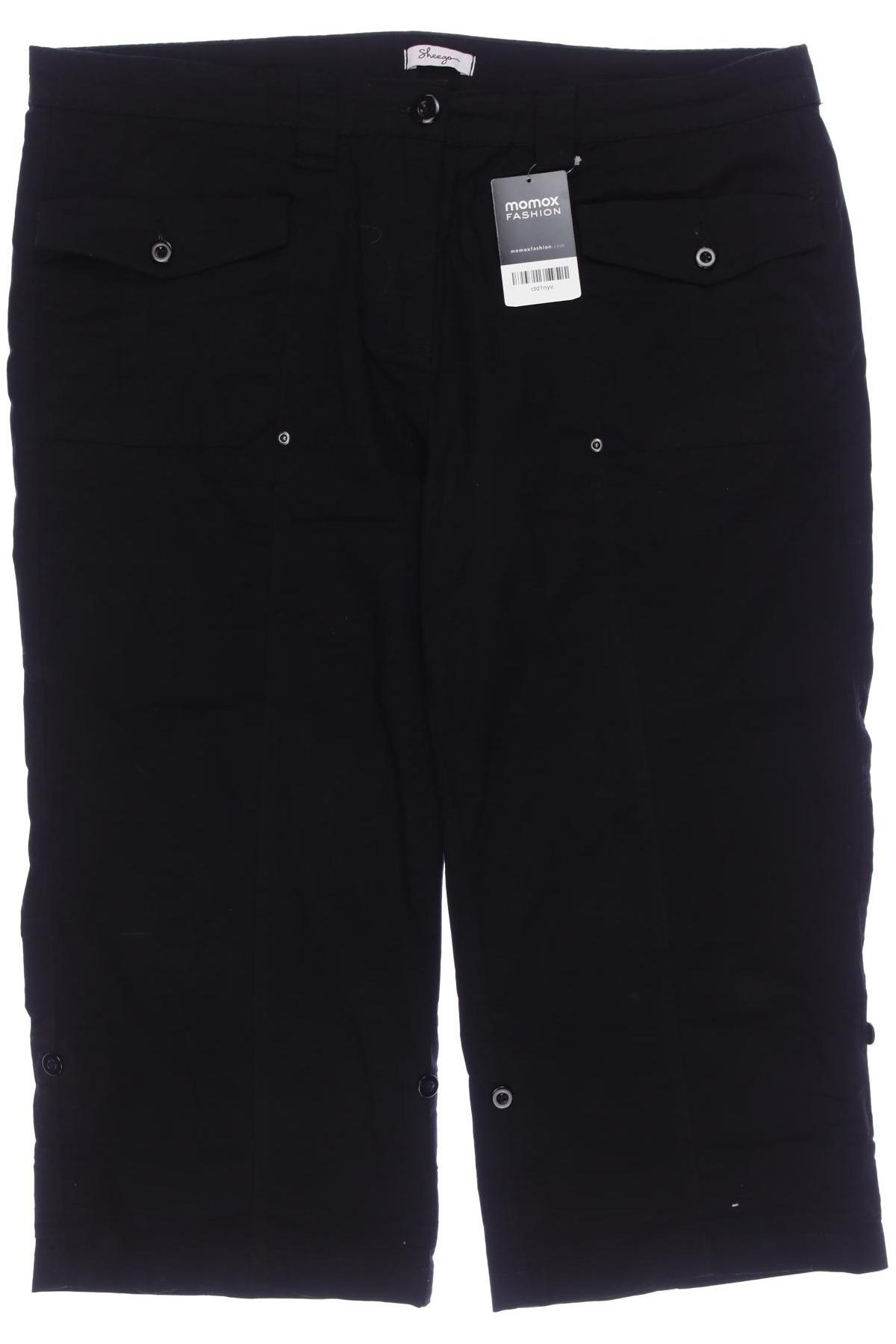 

sheego Damen Shorts, schwarz, Gr. 48