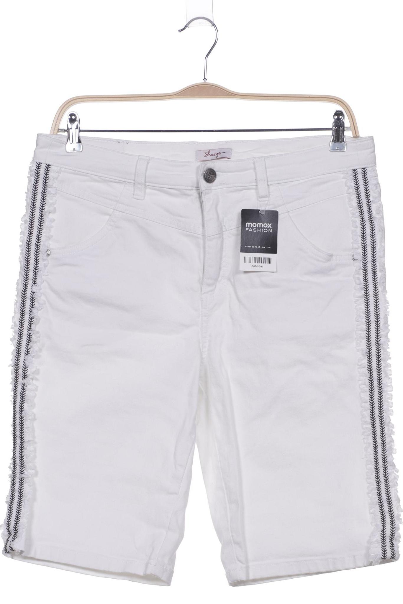 

sheego Damen Shorts, weiß, Gr. 44