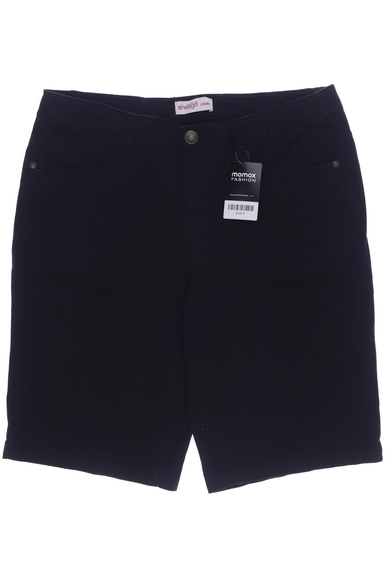 

sheego Damen Shorts, schwarz, Gr. 44