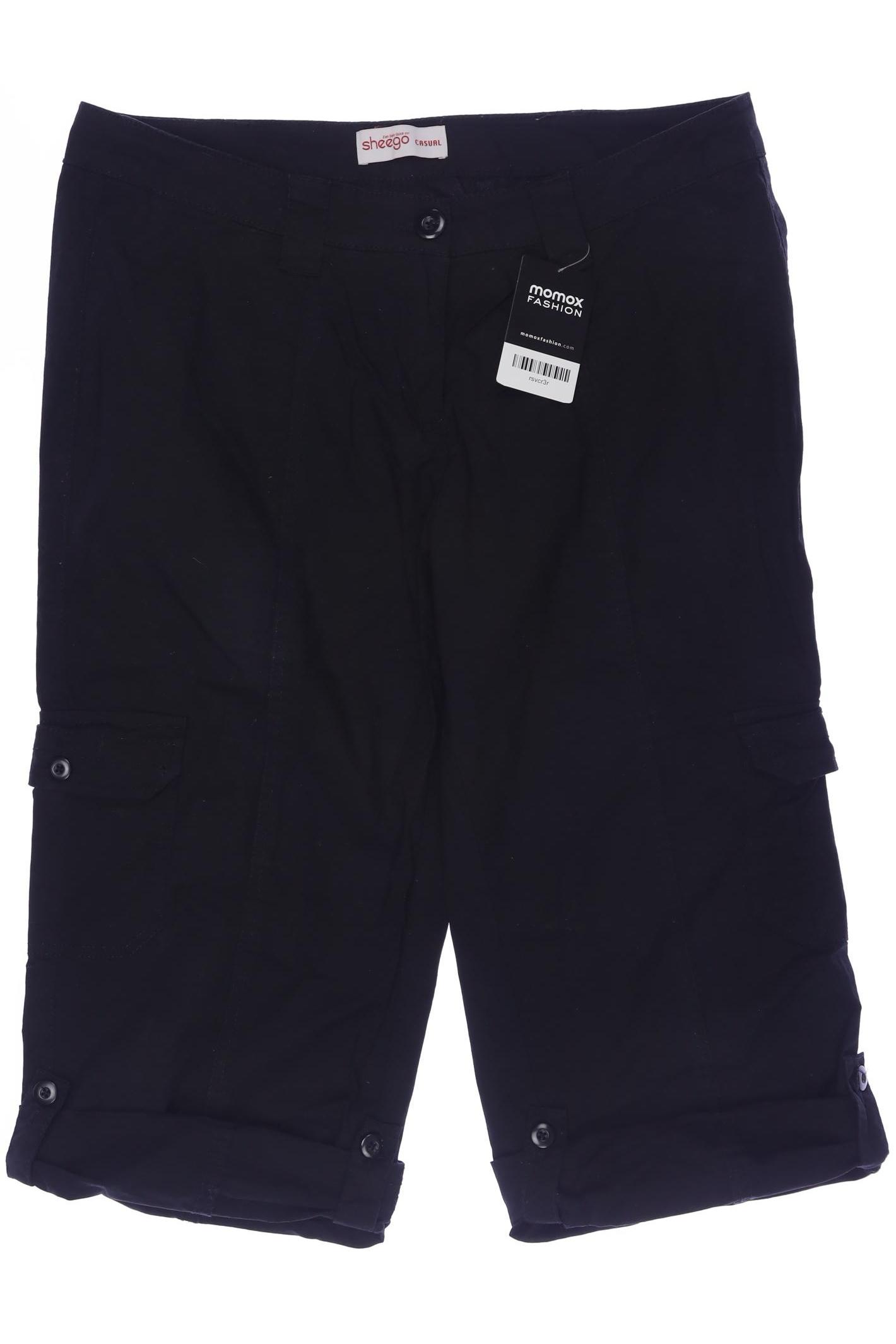 

sheego Damen Shorts, schwarz, Gr. 42