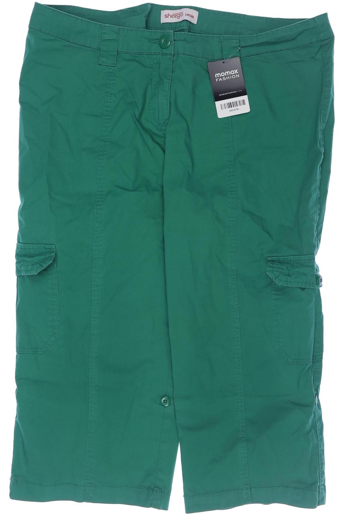 

sheego Damen Shorts, grün, Gr. 46