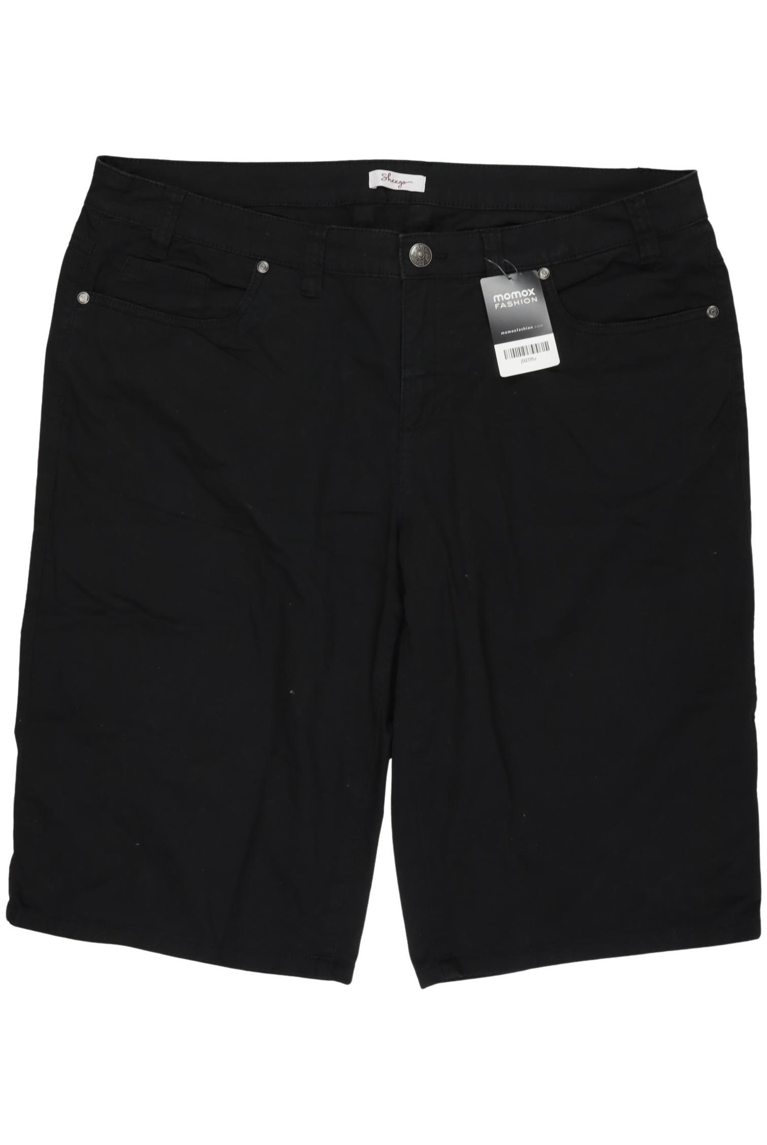 

sheego Damen Shorts, schwarz, Gr. 50