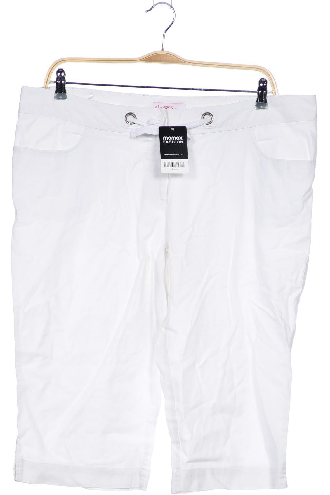 

sheego Damen Shorts, weiß, Gr. 46