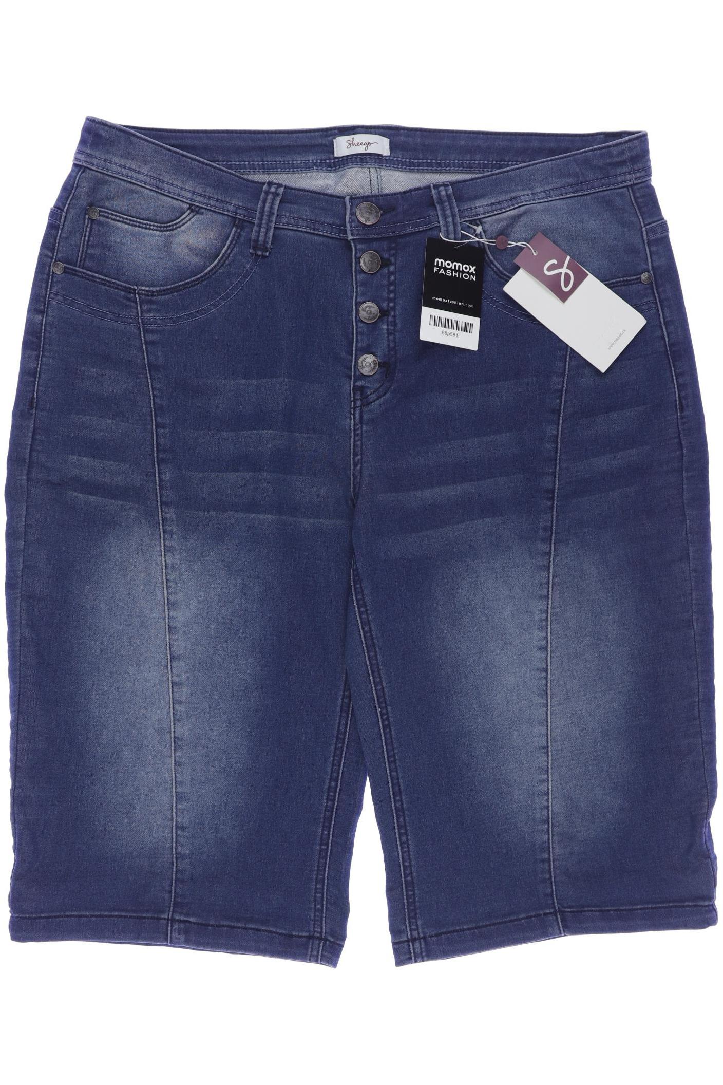

sheego Damen Shorts, blau, Gr. 46