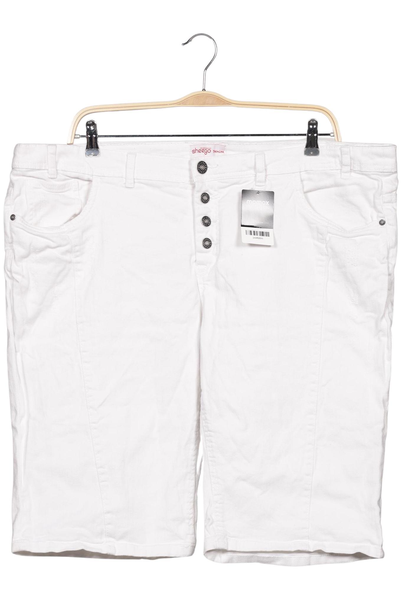 

sheego Damen Shorts, weiß, Gr. 52