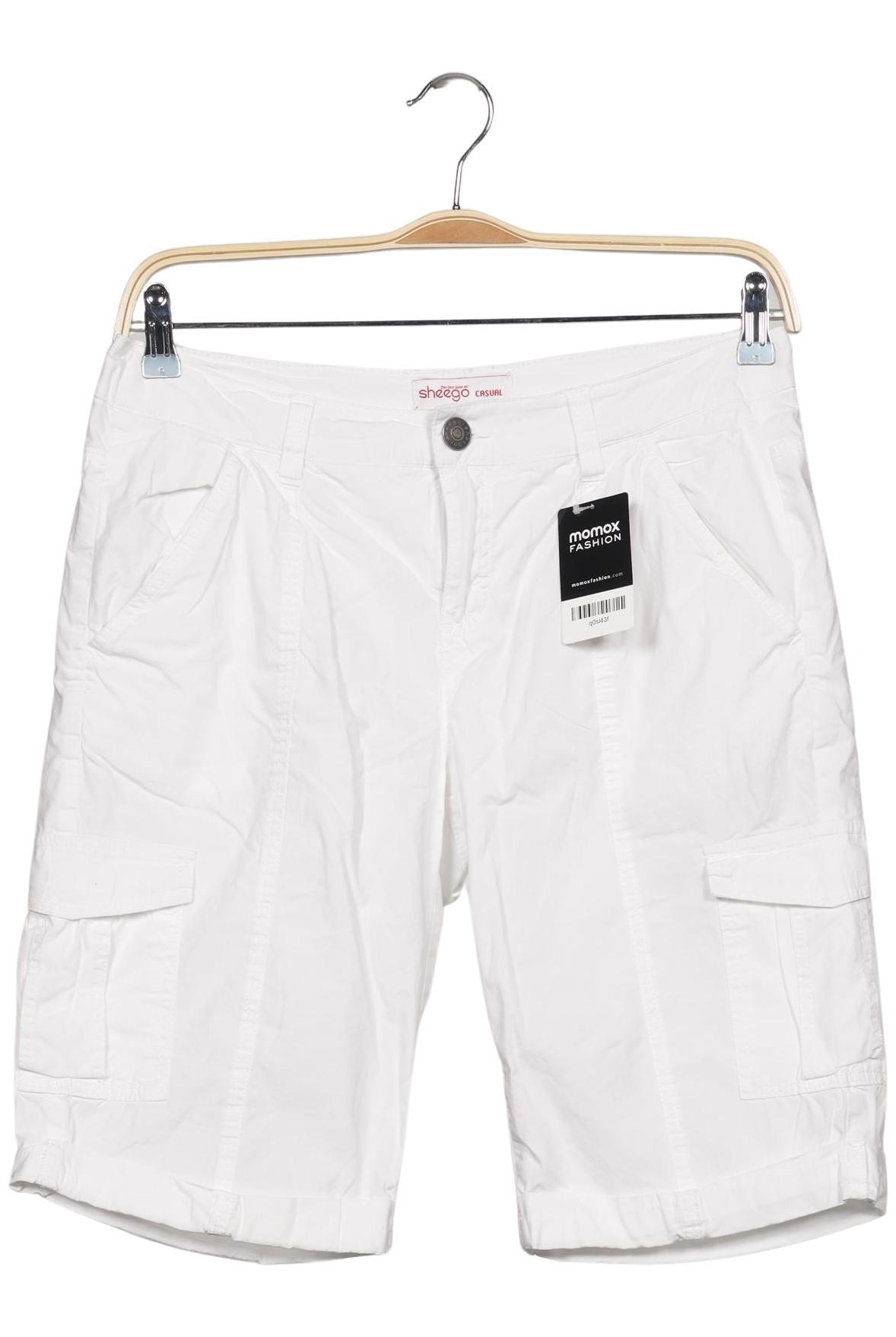 

sheego Damen Shorts, weiß, Gr. 40