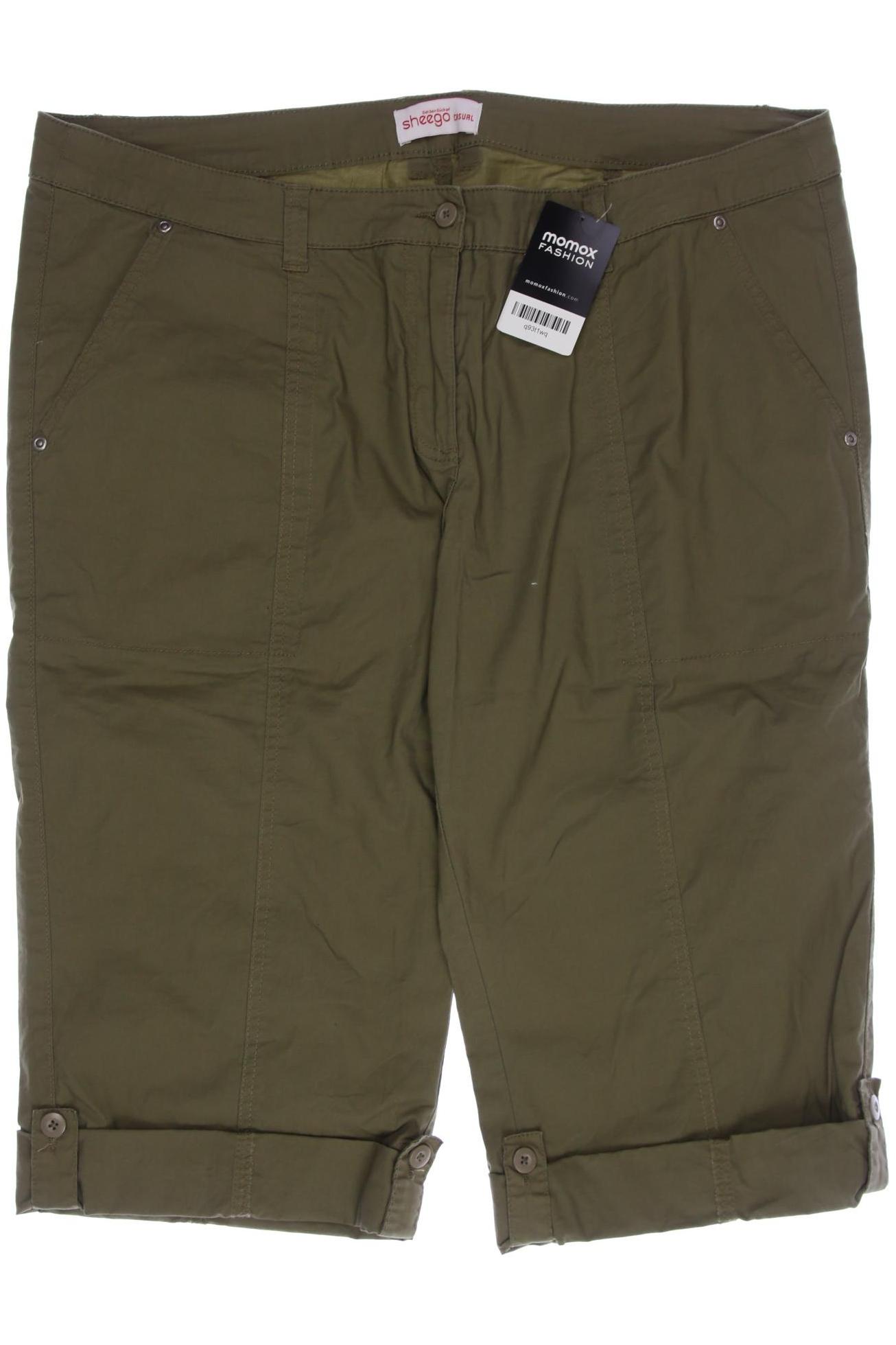 

sheego Damen Shorts, grün, Gr. 48