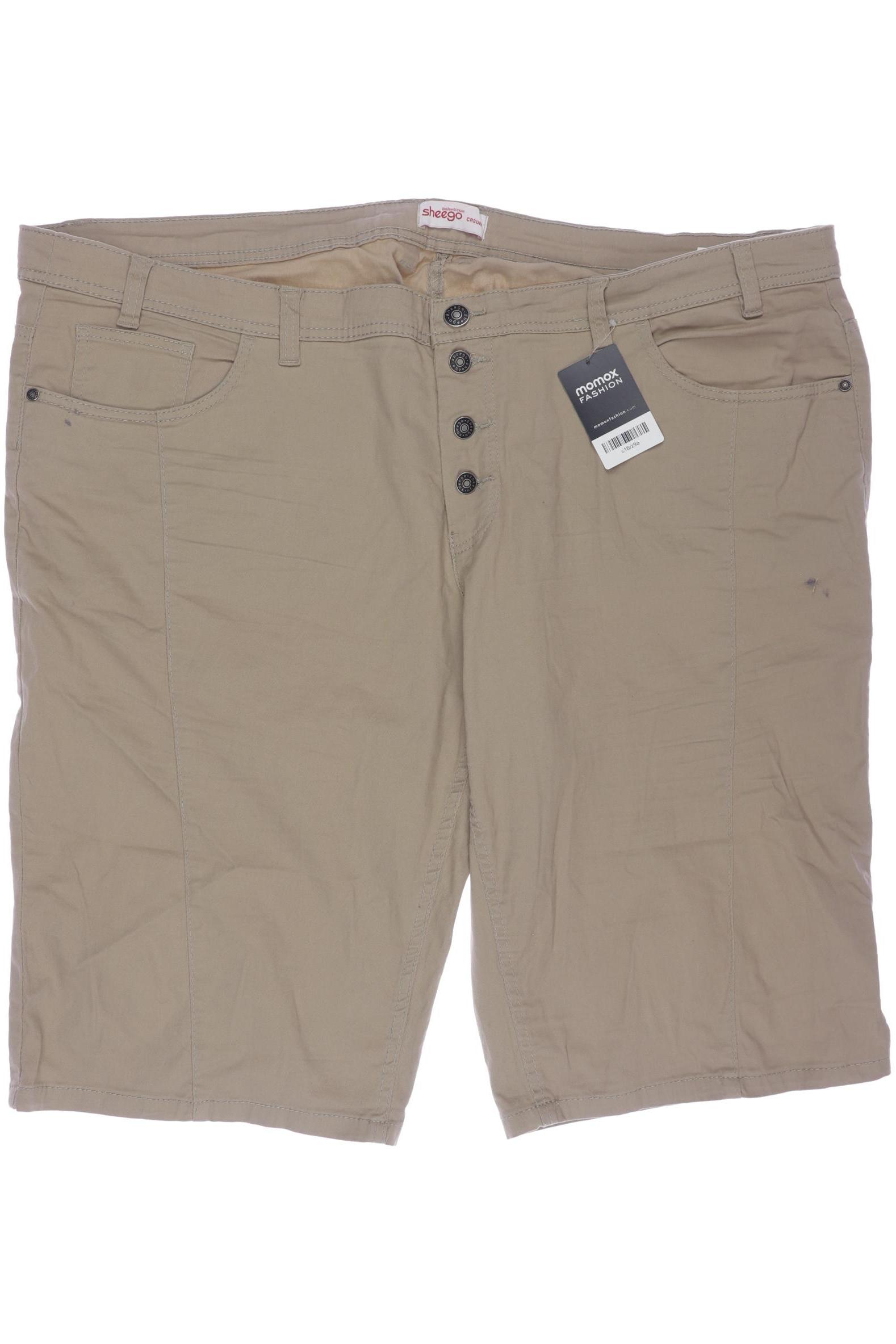 

sheego Damen Shorts, beige, Gr. 56