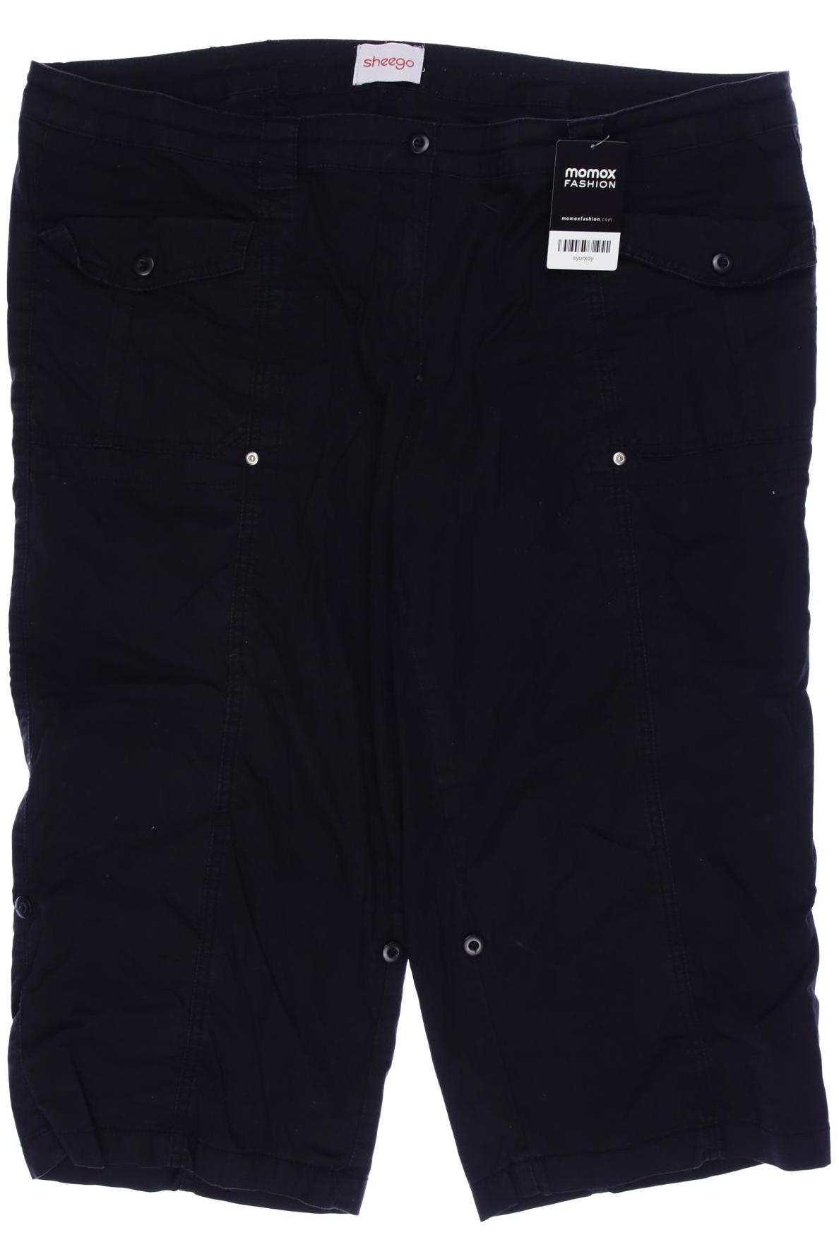 

sheego Damen Shorts, schwarz, Gr. 44