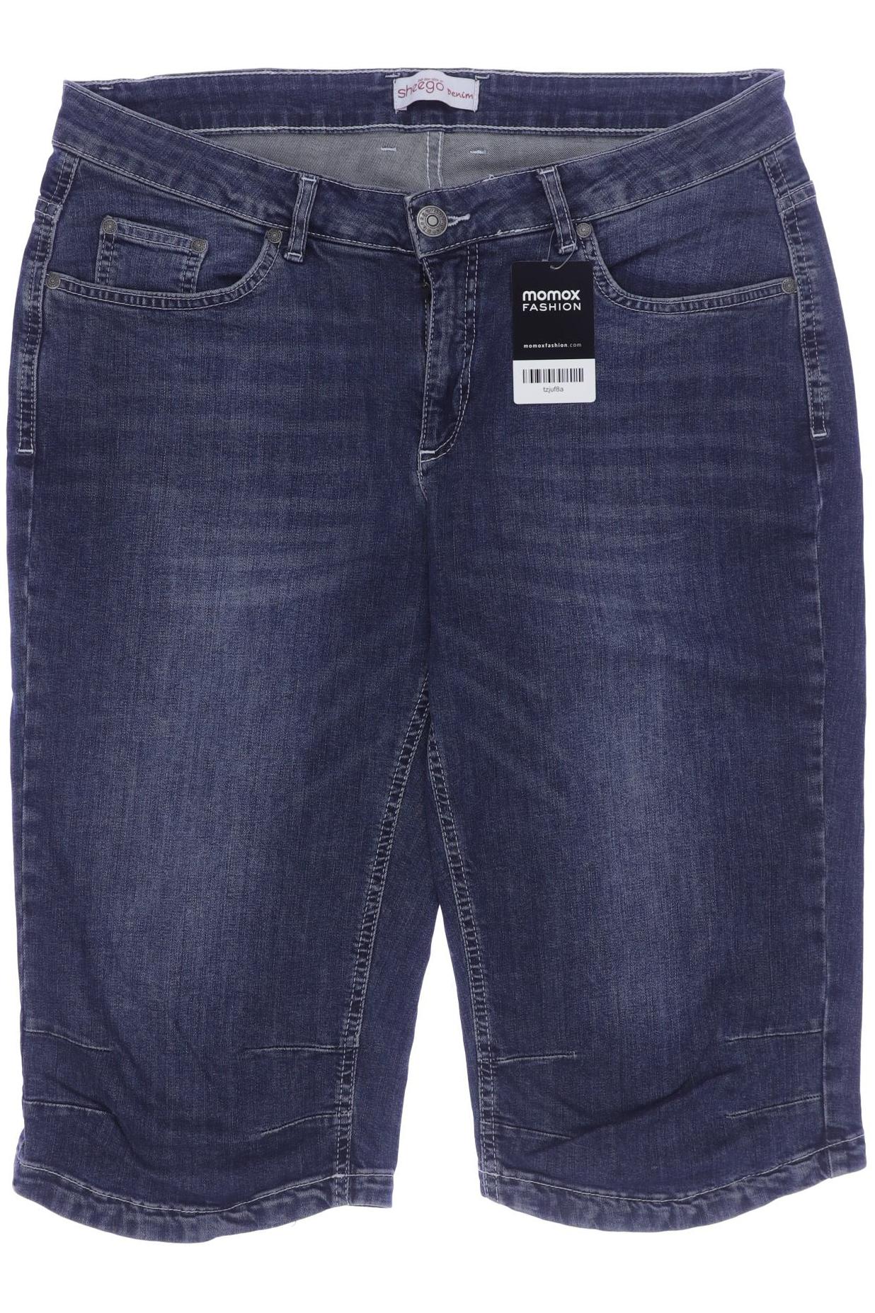 

sheego Damen Shorts, blau, Gr. 44