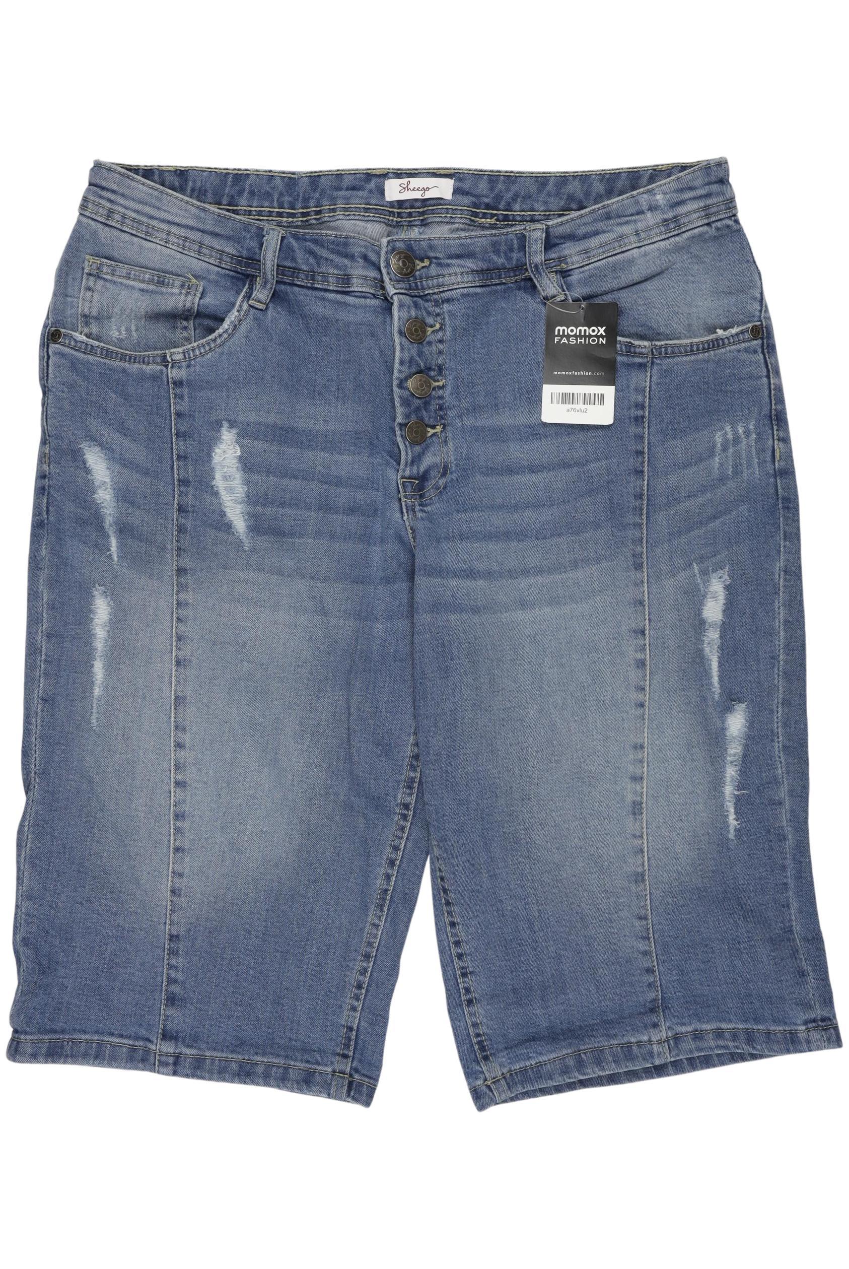 

sheego Damen Shorts, blau, Gr. 44