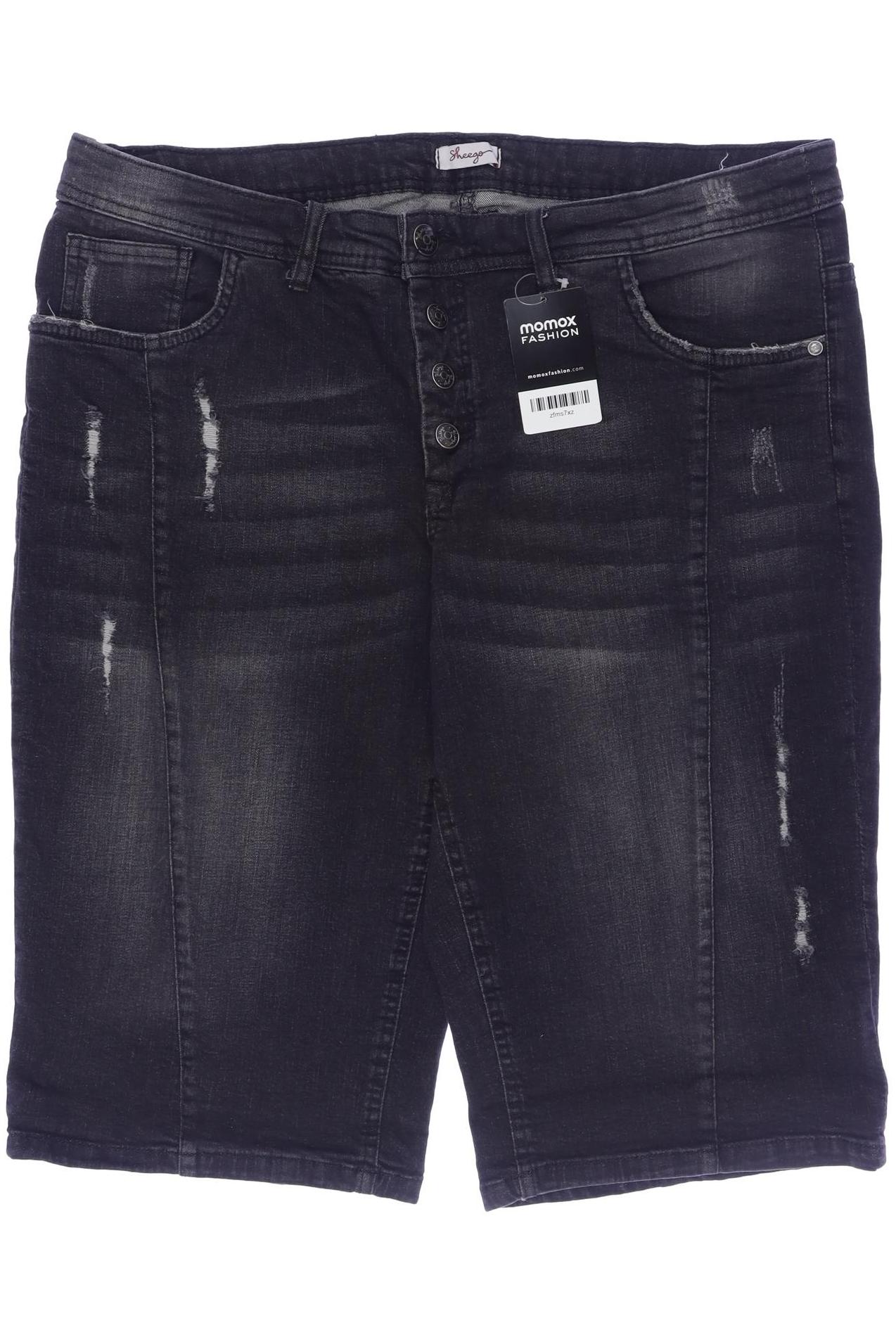 

sheego Damen Shorts, schwarz, Gr. 48