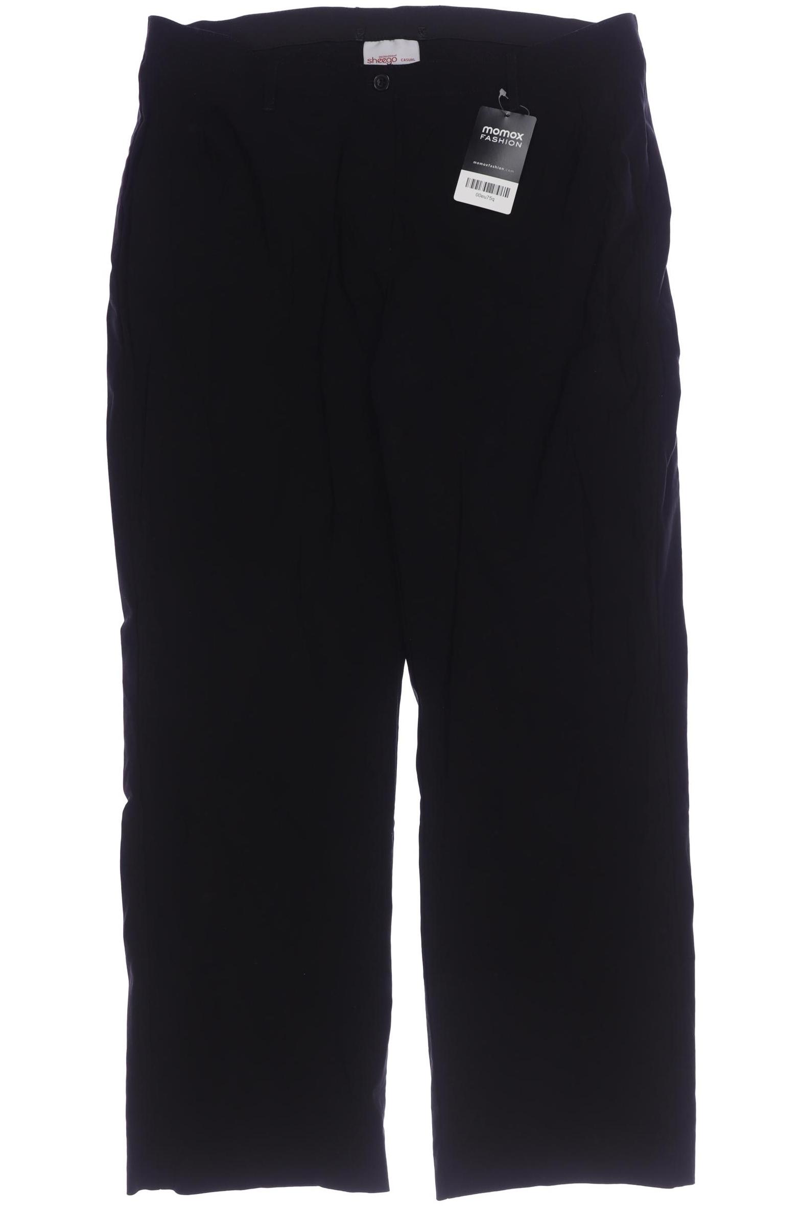 

sheego Damen Stoffhose, schwarz, Gr. 23