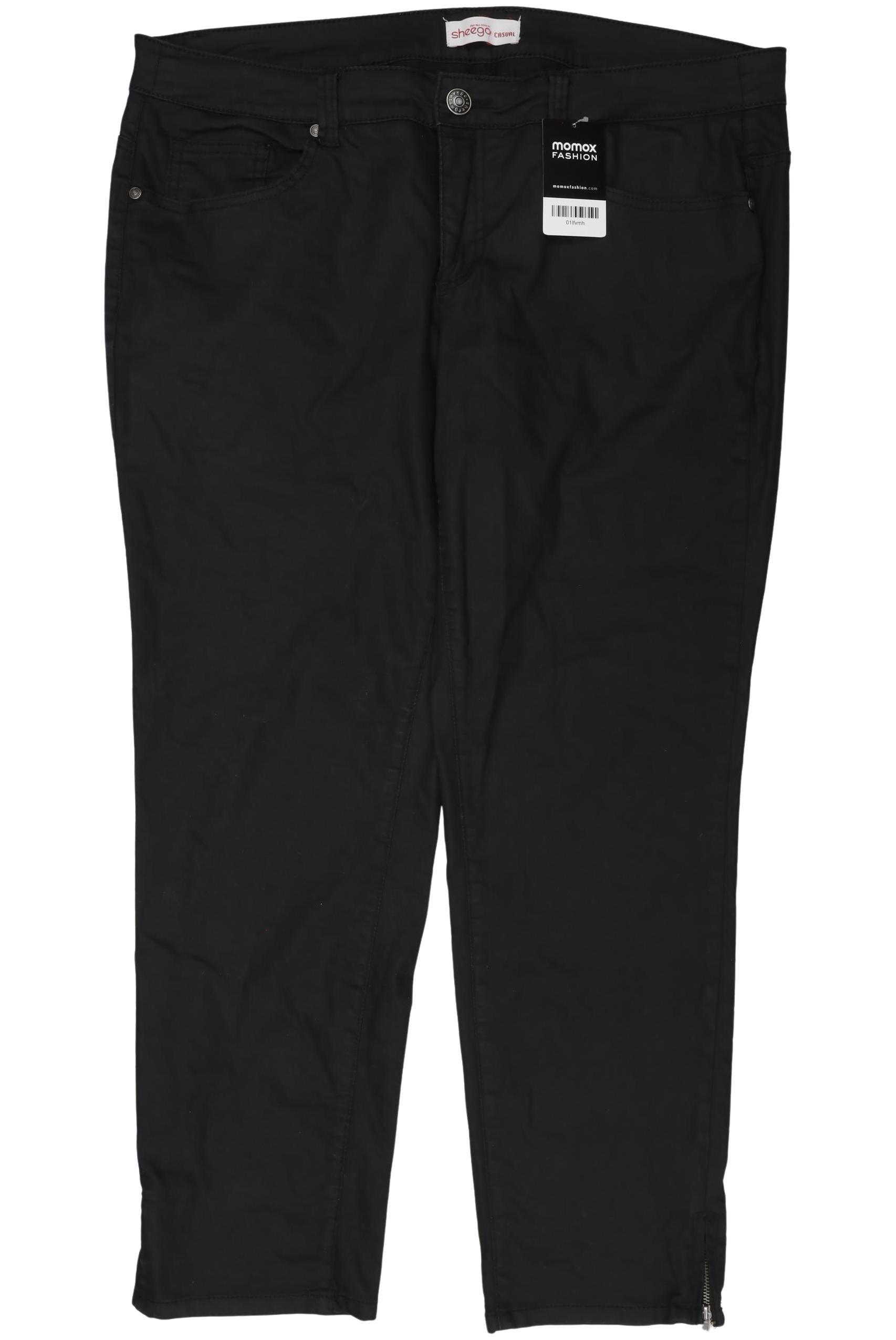 

sheego Damen Stoffhose, schwarz, Gr. 39