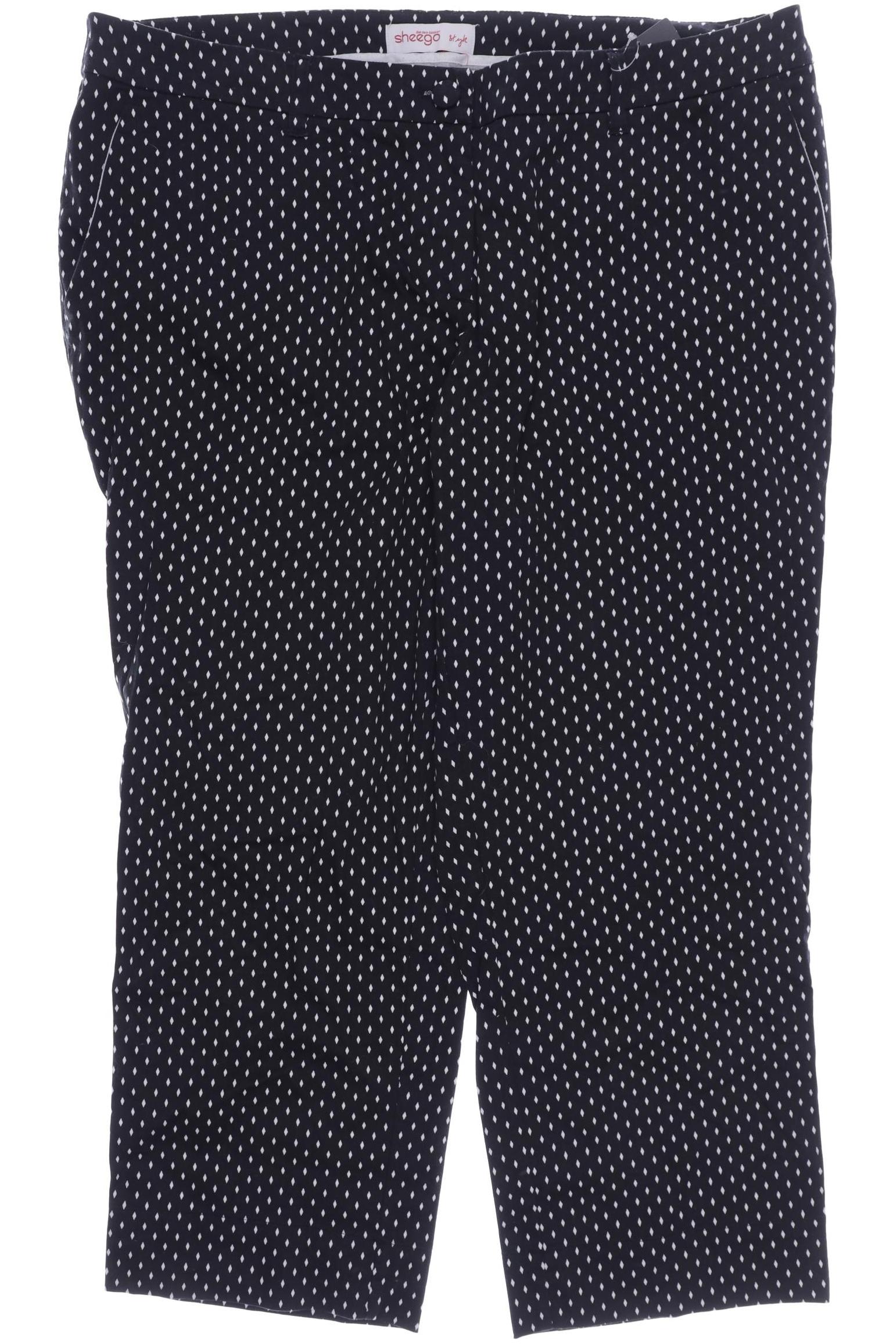 

sheego Damen Stoffhose, schwarz