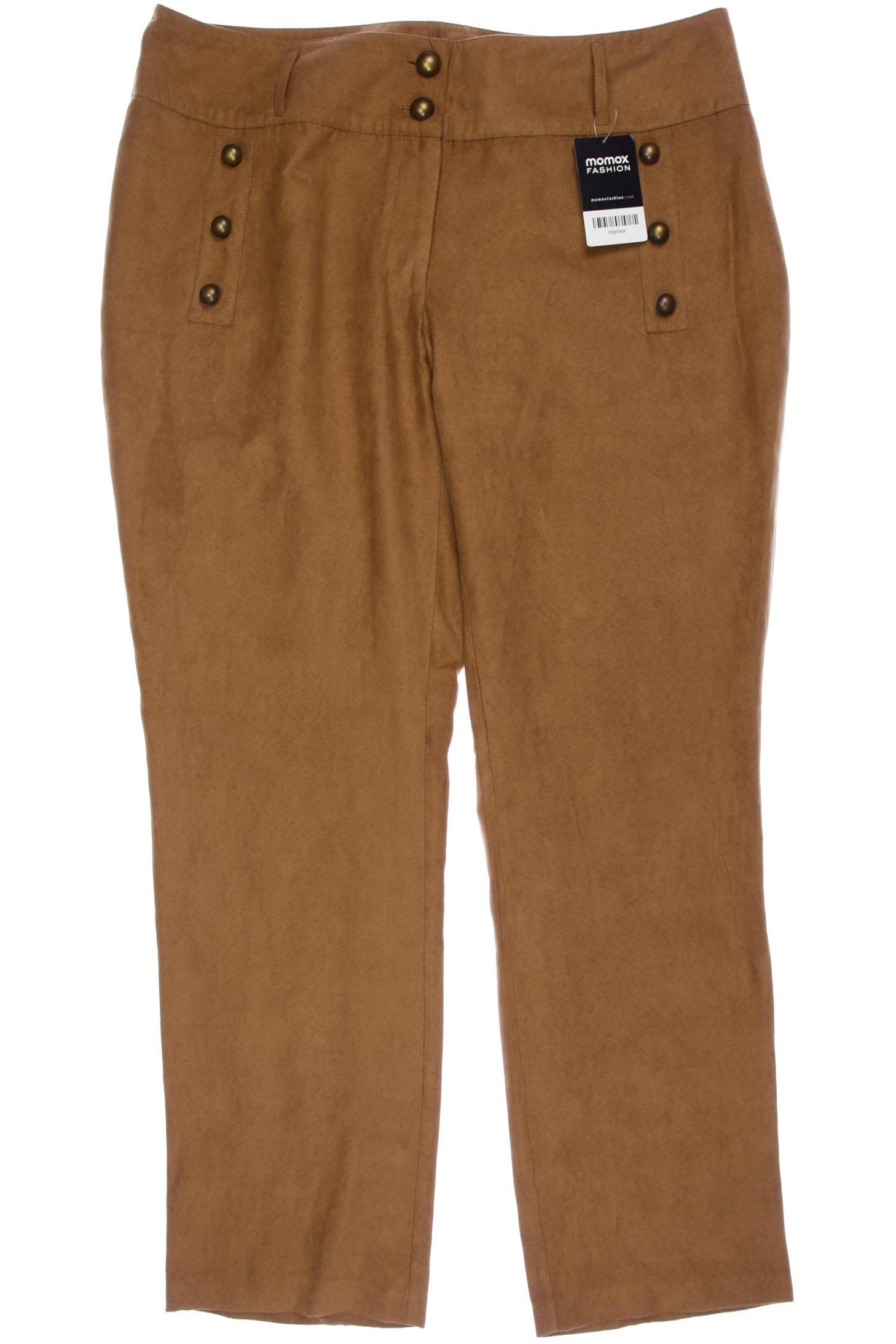 

sheego Damen Stoffhose, beige, Gr. 46