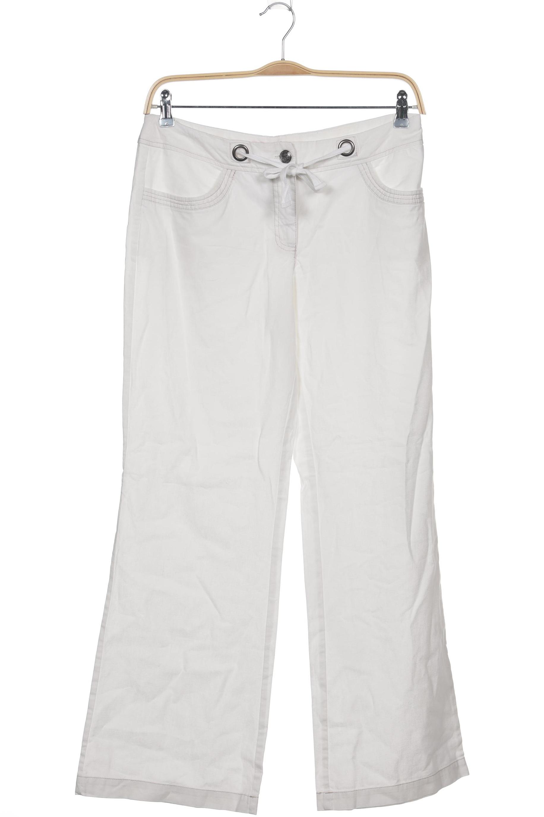 

sheego Damen Stoffhose, weiß, Gr. 32