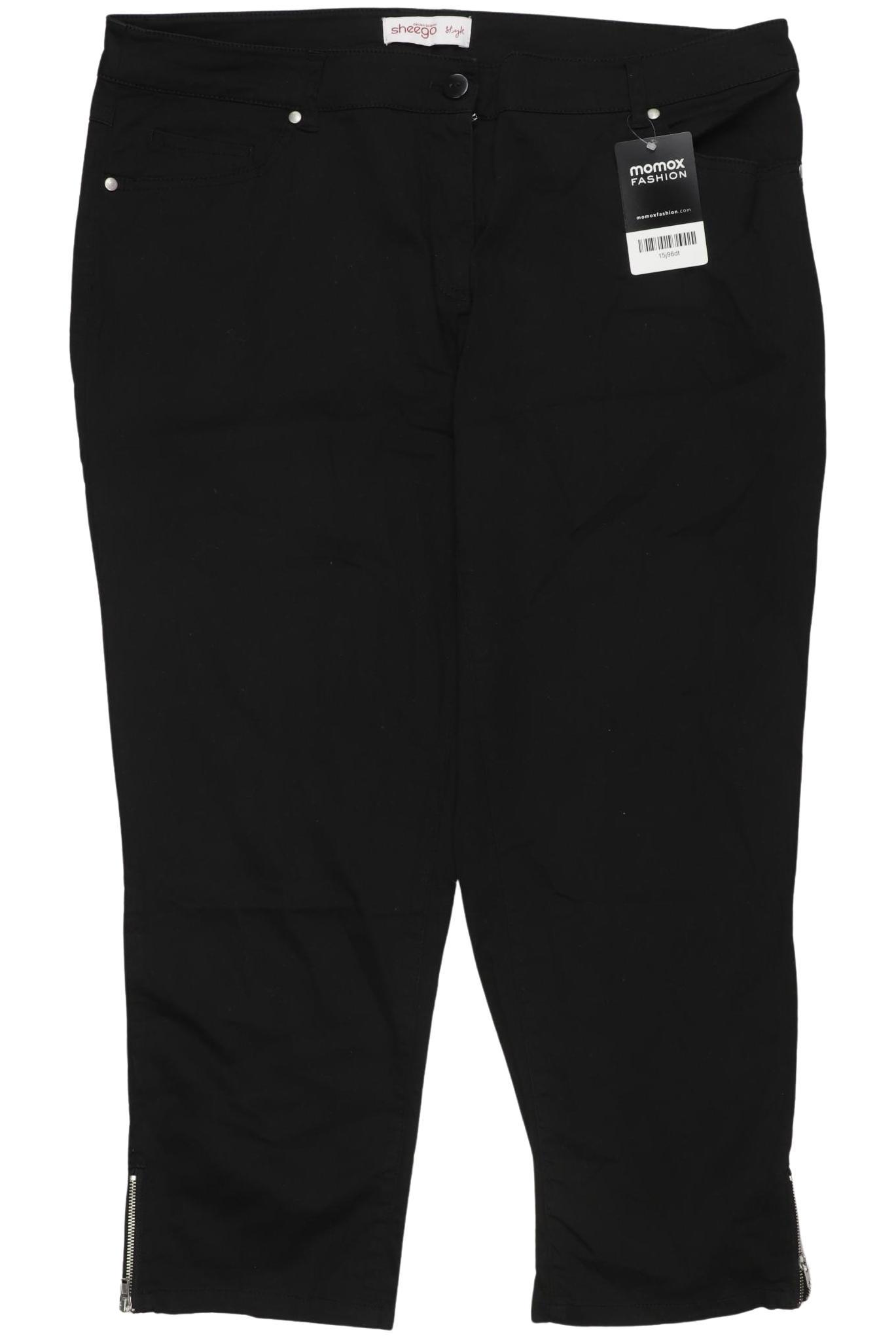 

sheego Damen Stoffhose, schwarz, Gr. 35