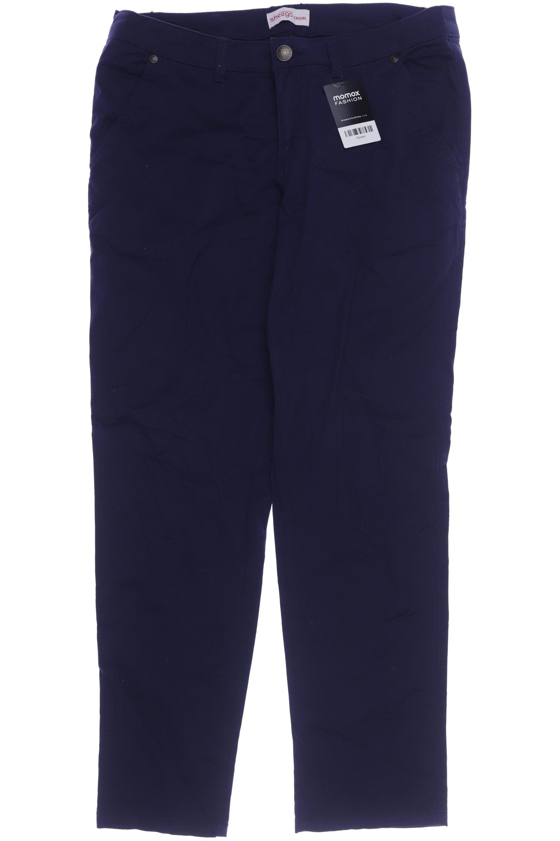 

sheego Damen Stoffhose, marineblau, Gr. 44