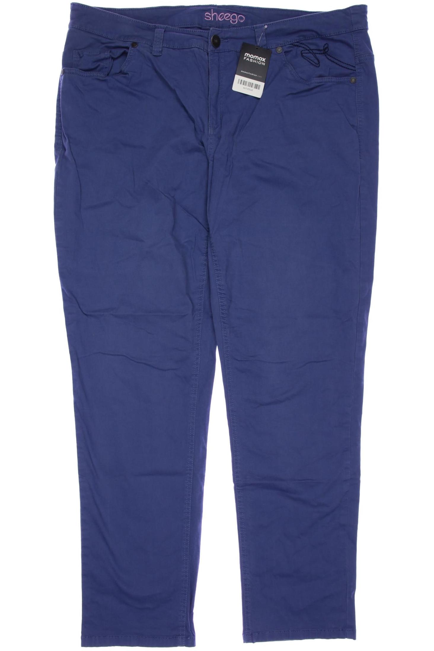 

sheego Damen Stoffhose, blau, Gr. 48
