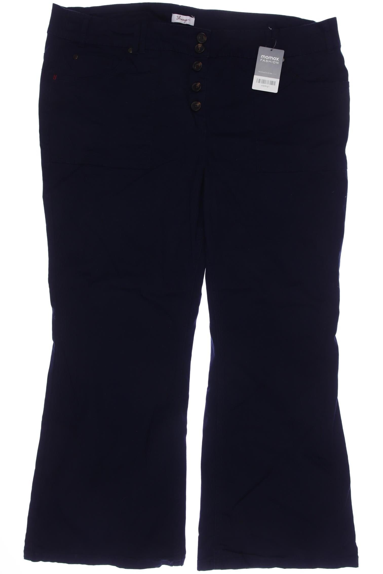 

sheego Damen Stoffhose, marineblau, Gr. 54