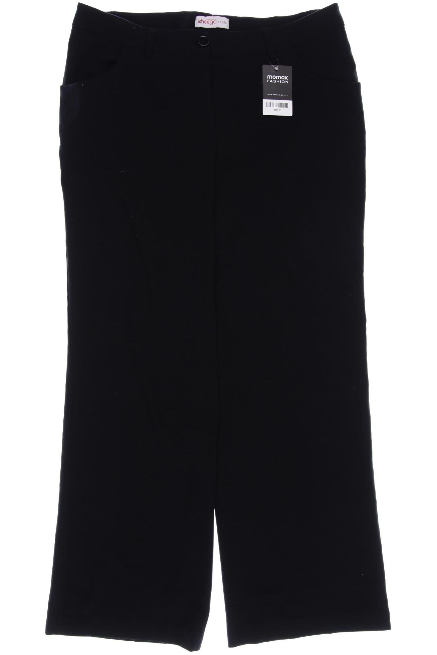 

sheego Damen Stoffhose, schwarz