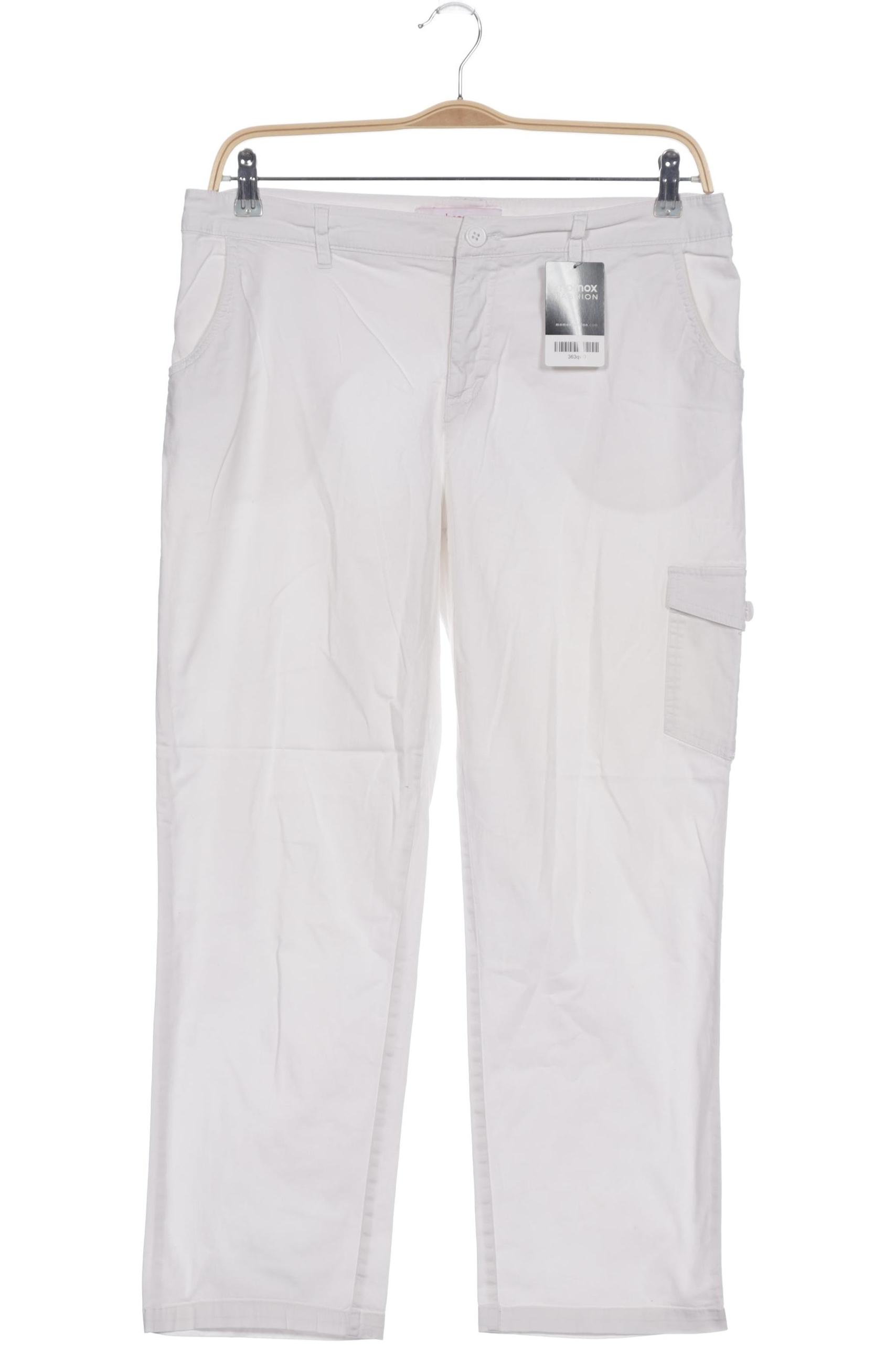 

sheego Damen Stoffhose, weiß, Gr. 34