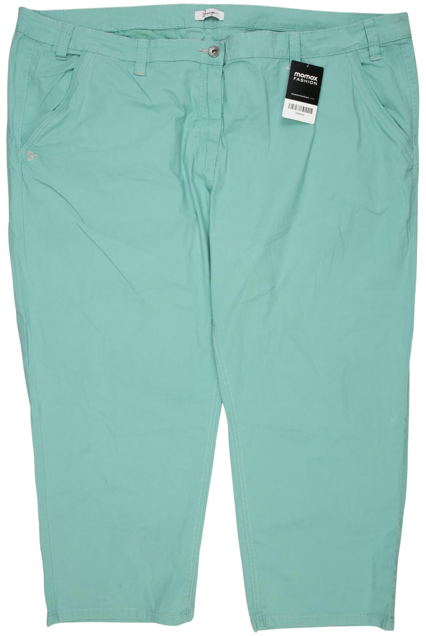 

sheego Damen Stoffhose, türkis, Gr. 56