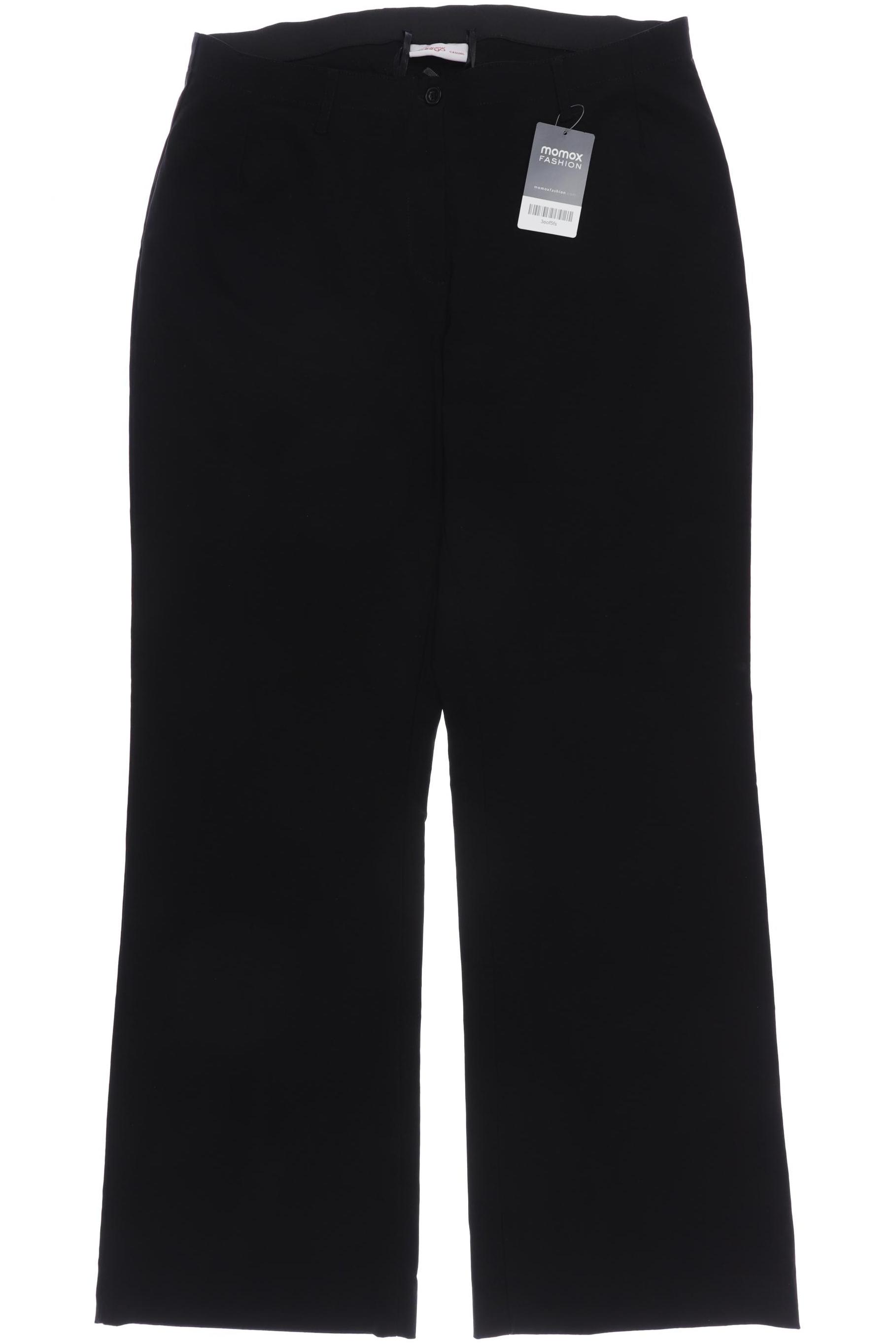 

sheego Damen Stoffhose, schwarz, Gr. 46