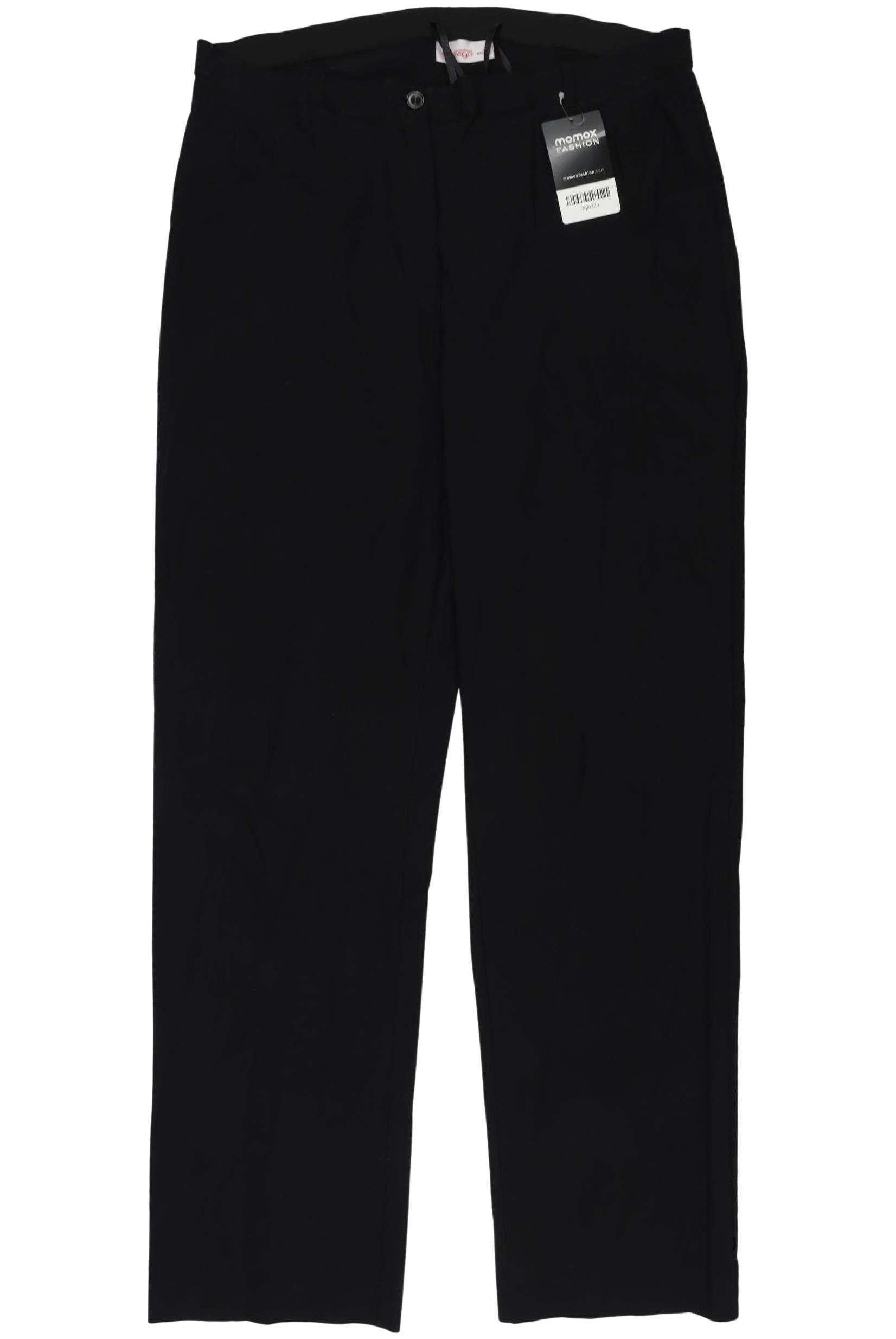 

sheego Damen Stoffhose, schwarz, Gr. 46