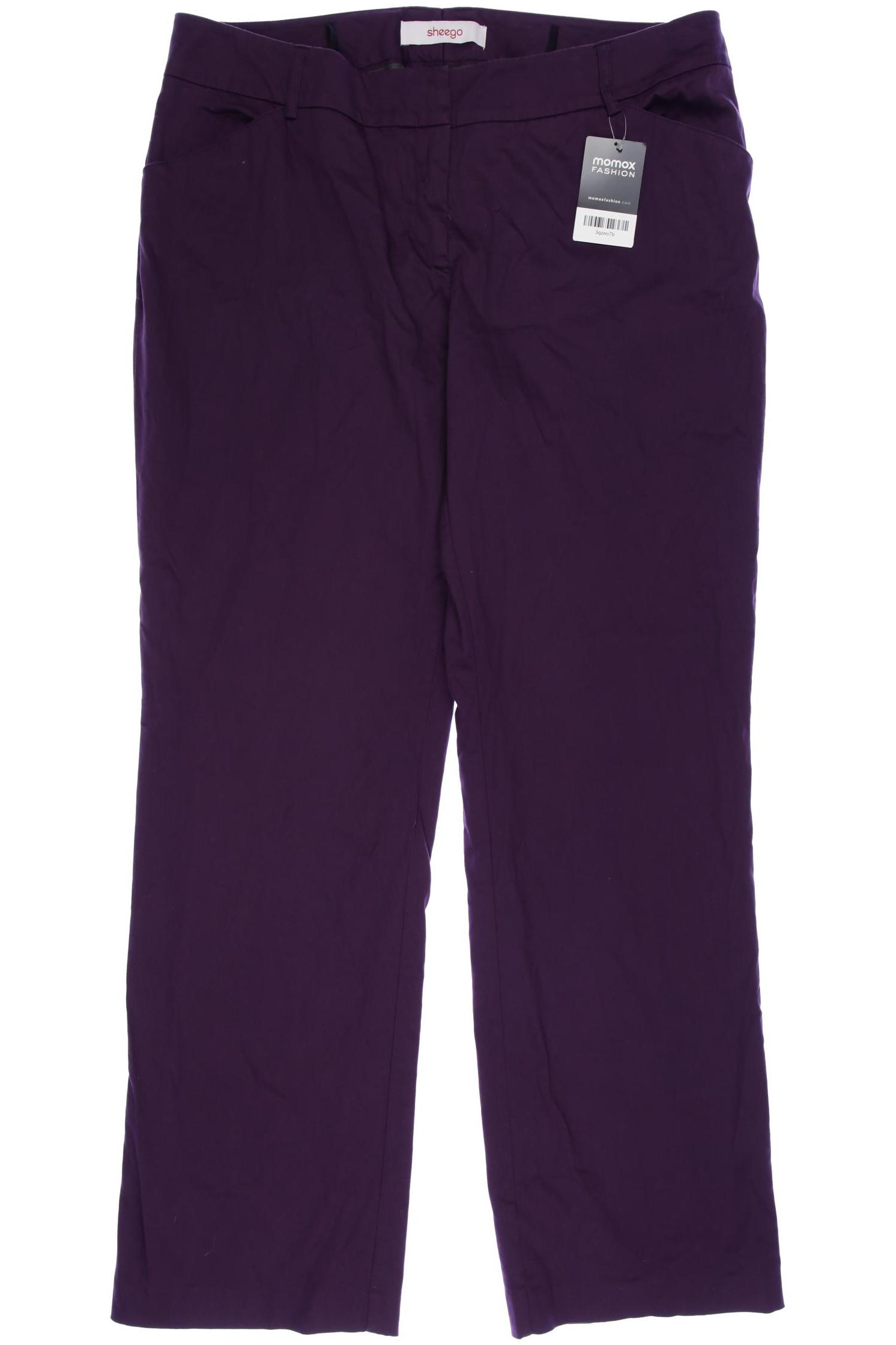 

sheego Damen Stoffhose, flieder, Gr. 46