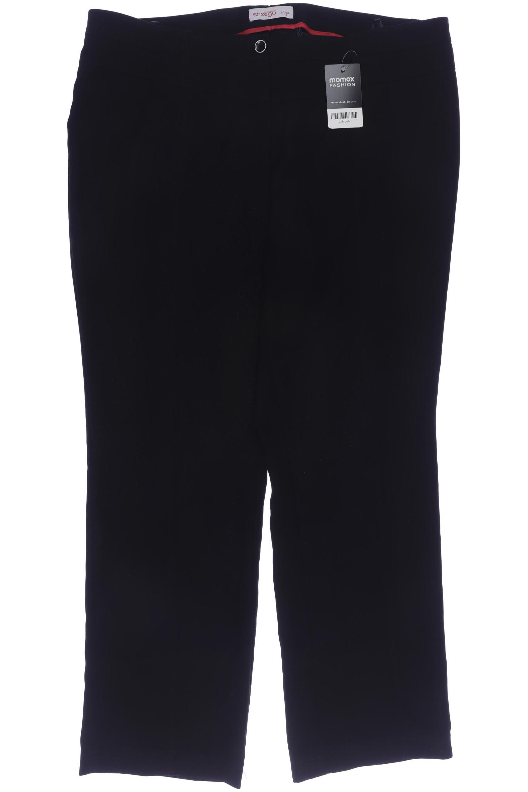 

sheego Damen Stoffhose, schwarz, Gr. 48